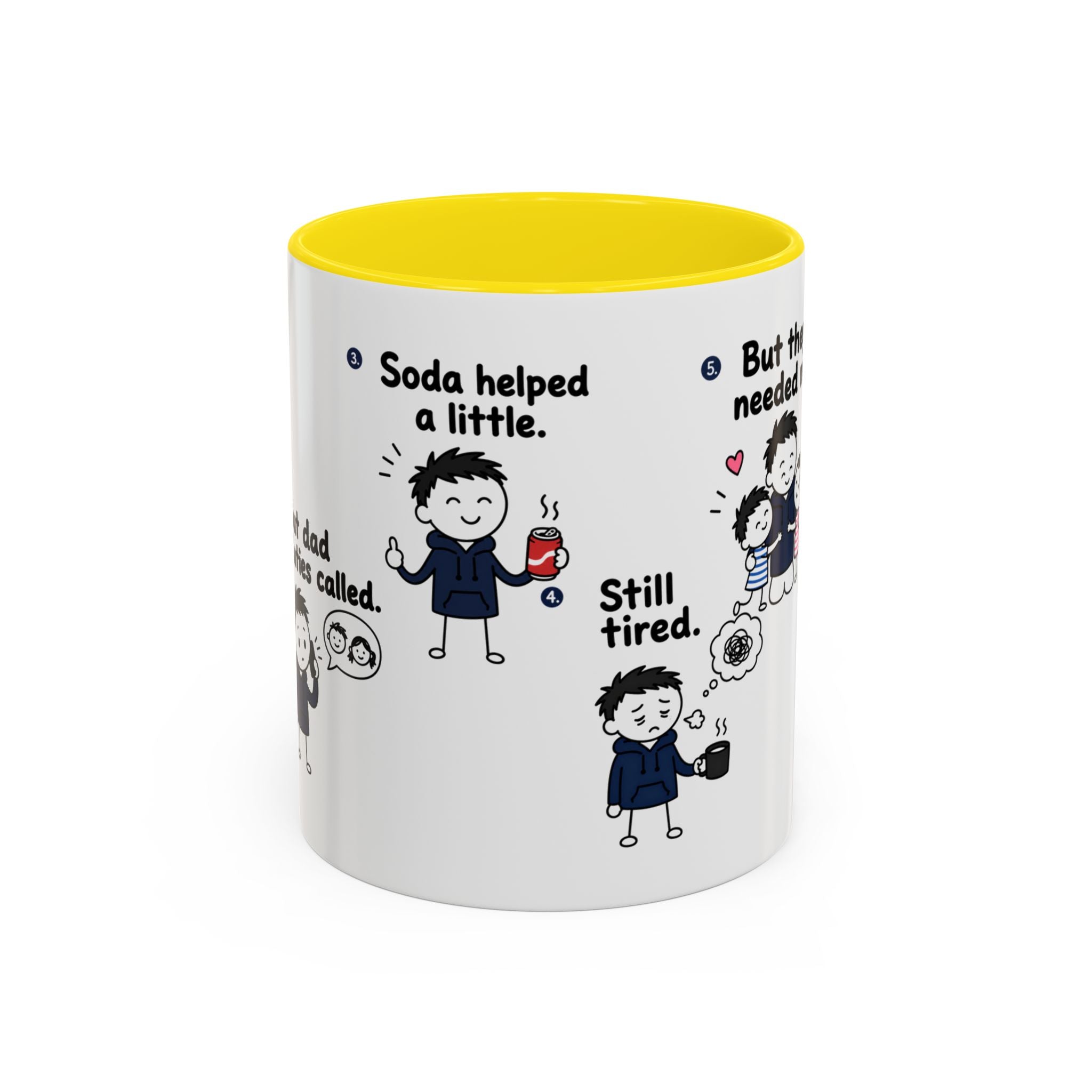 Still Tired Dad Mug, Dad Duties Called Coffee Mug, Funny Fatherhood Gift, Dad Life Mug, Gift for Dad, New Dad Present