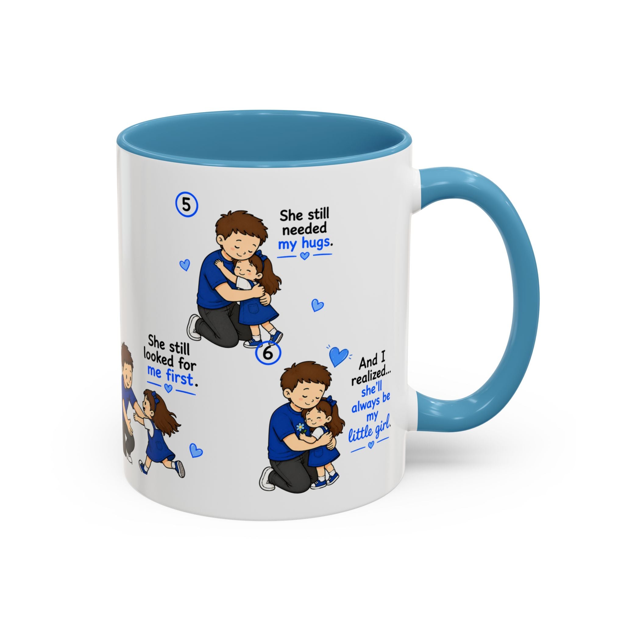 She Will Always Be My Little Girl Mug Dad Daughter Gift Girl Dad Coffee Mug Father Daughter Comic Mug Fathers Day Gift