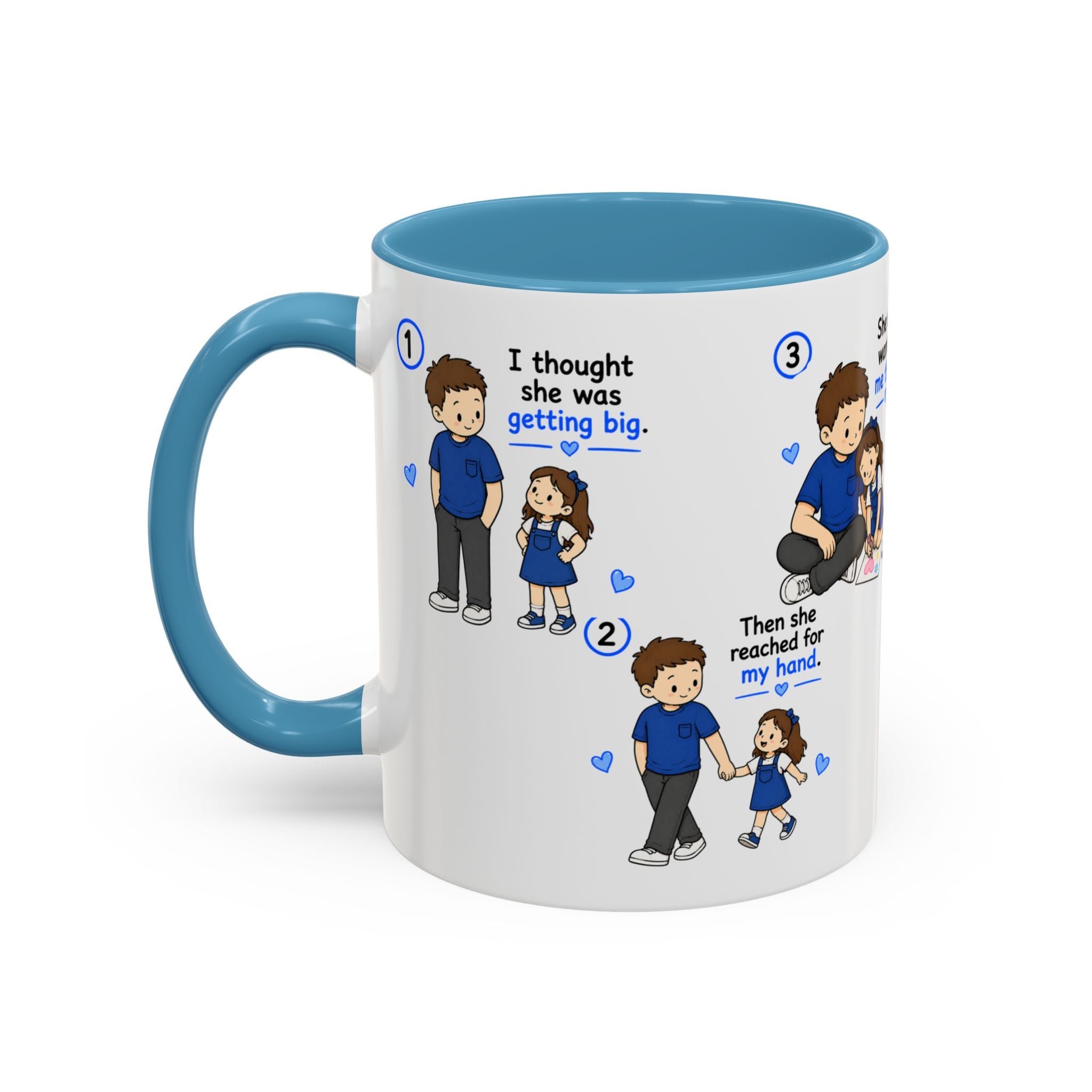 She Will Always Be My Little Girl Mug Dad Daughter Gift Girl Dad Coffee Mug Father Daughter Comic Mug Fathers Day Gift