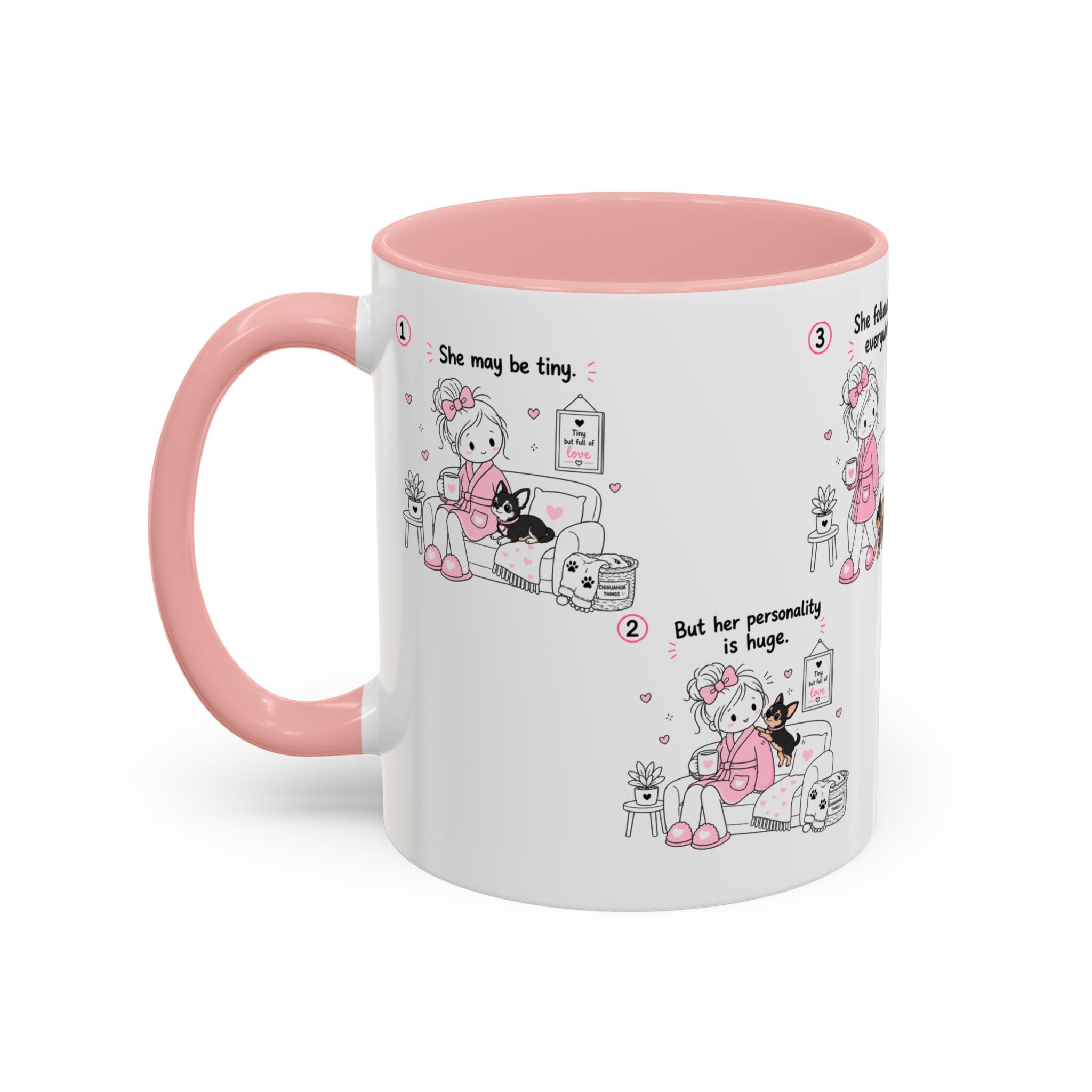 Chihuahua Mom Mug Tiny Dog Big Love Coffee Cup Cute Chihuahua Gift
