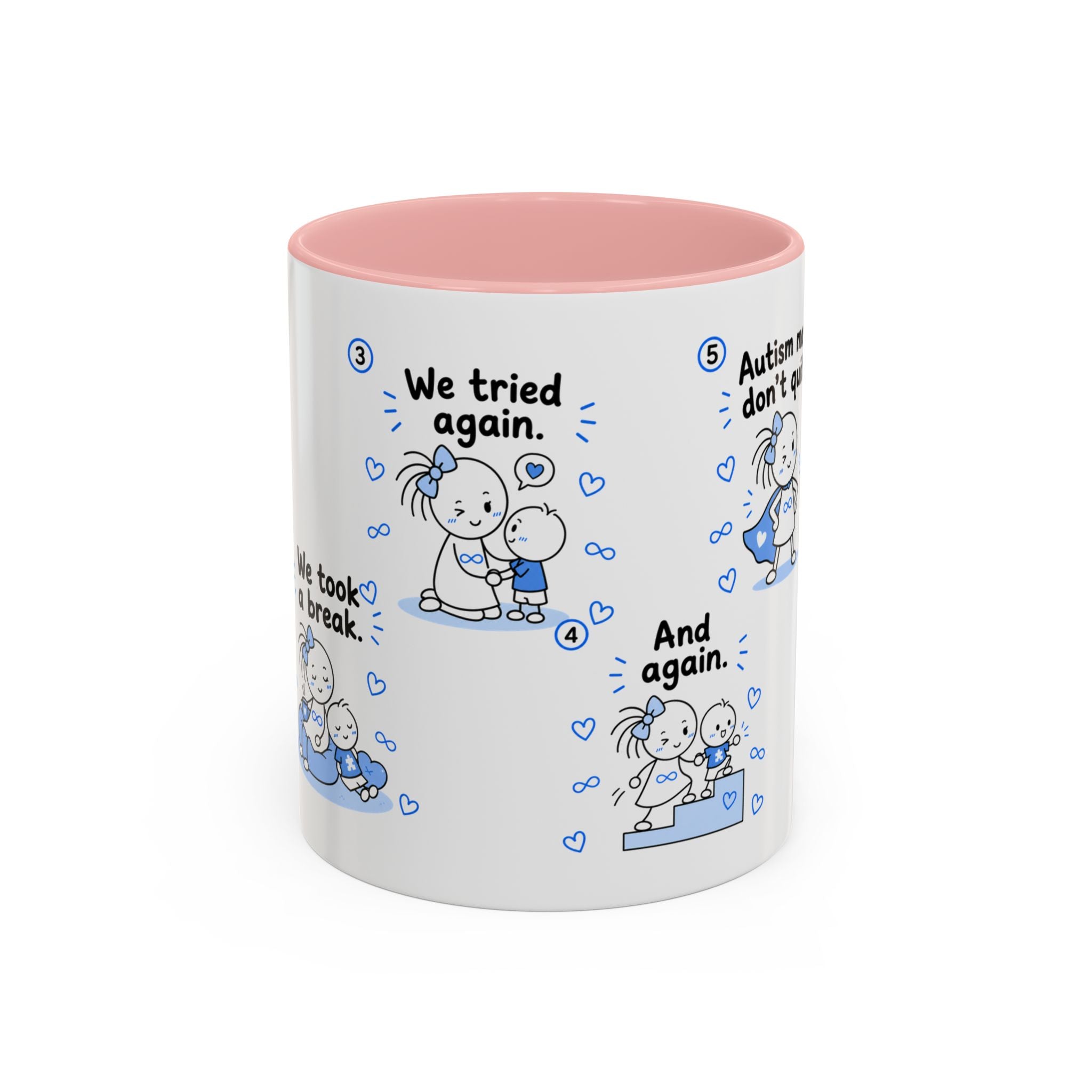 Autism Moms Dont Quit Mug Autism Mom Gift Special Needs Parent Coffee Cup