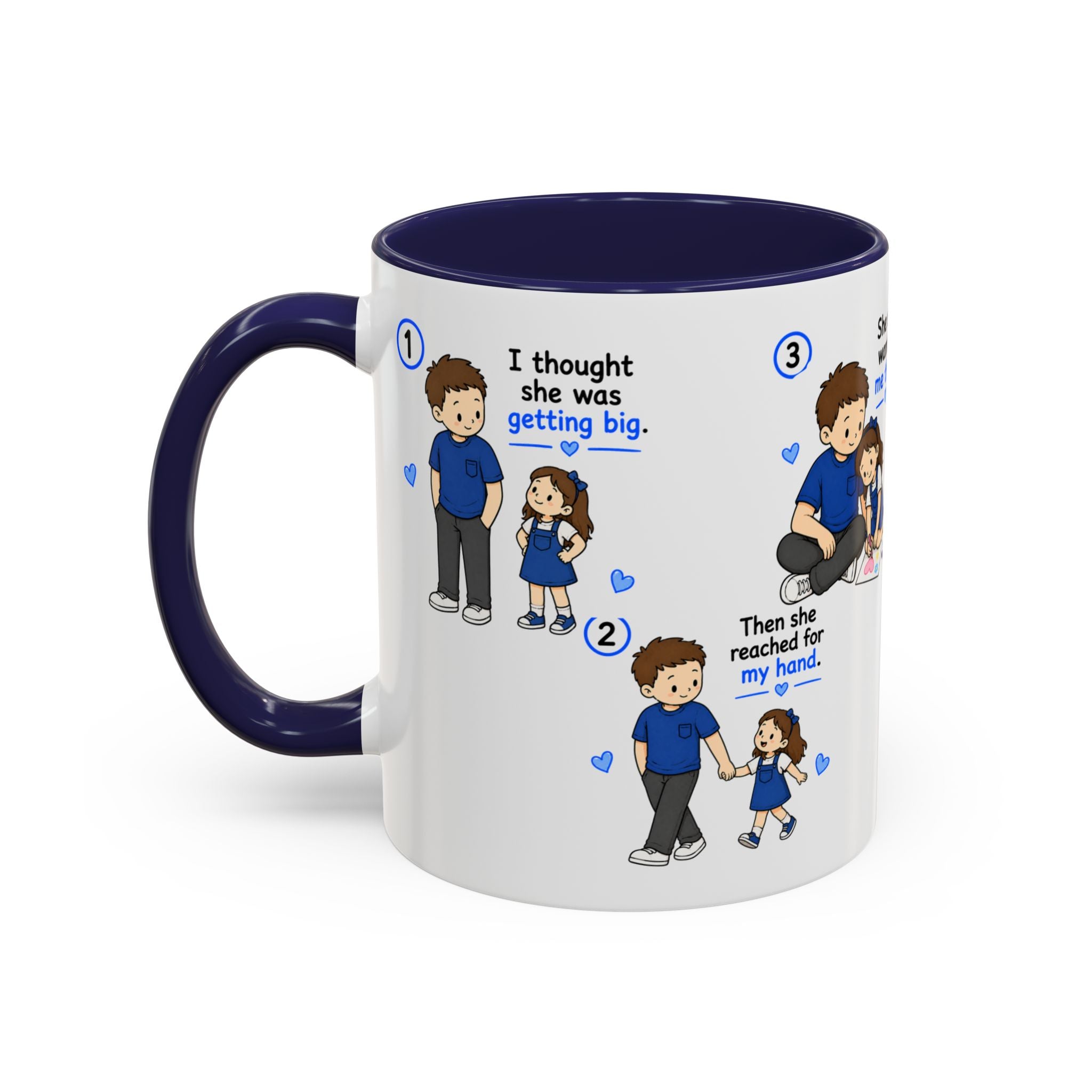 She Will Always Be My Little Girl Mug Dad Daughter Gift Girl Dad Coffee Mug Father Daughter Comic Mug Fathers Day Gift