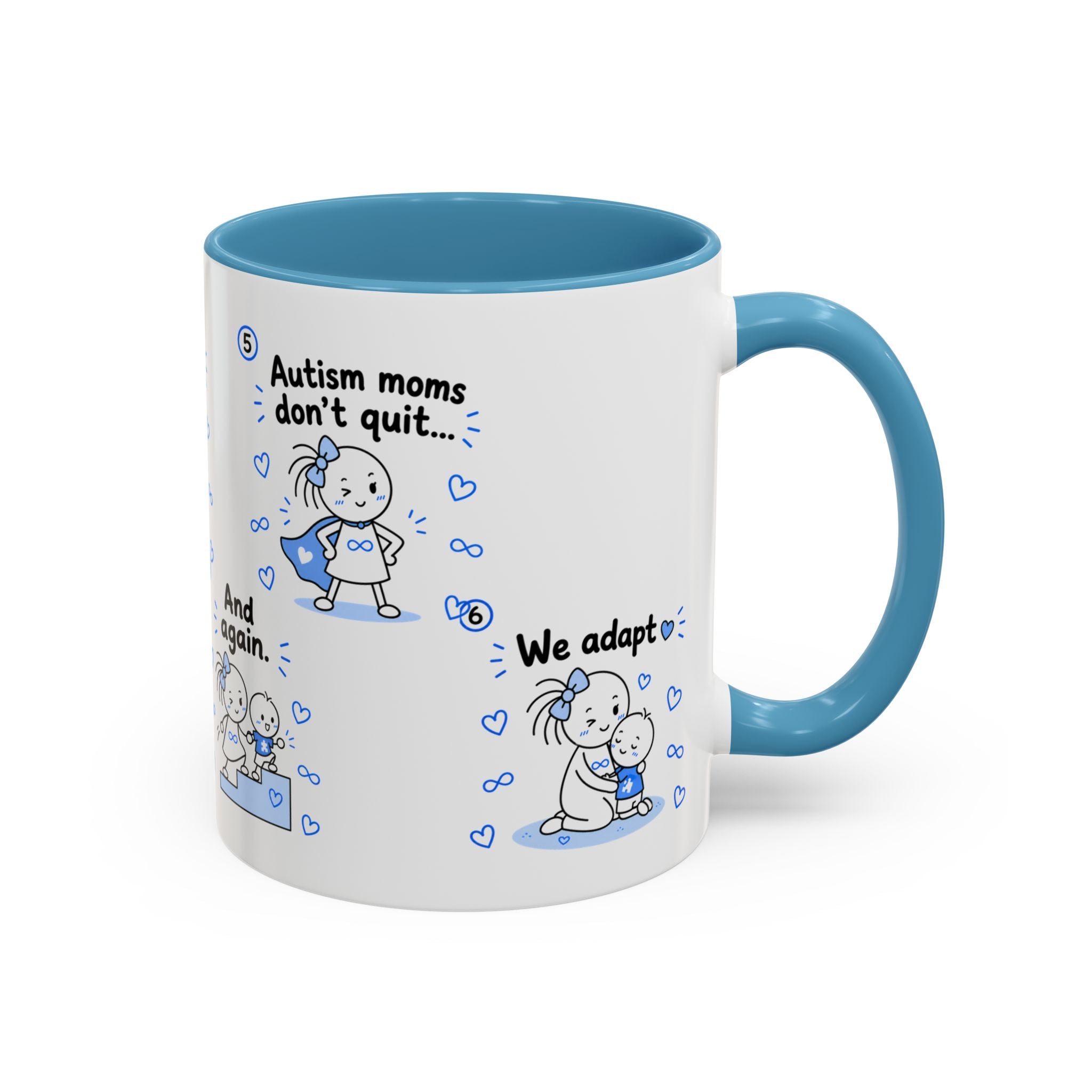 Autism Moms Dont Quit Mug Autism Mom Gift Special Needs Parent Coffee Cup