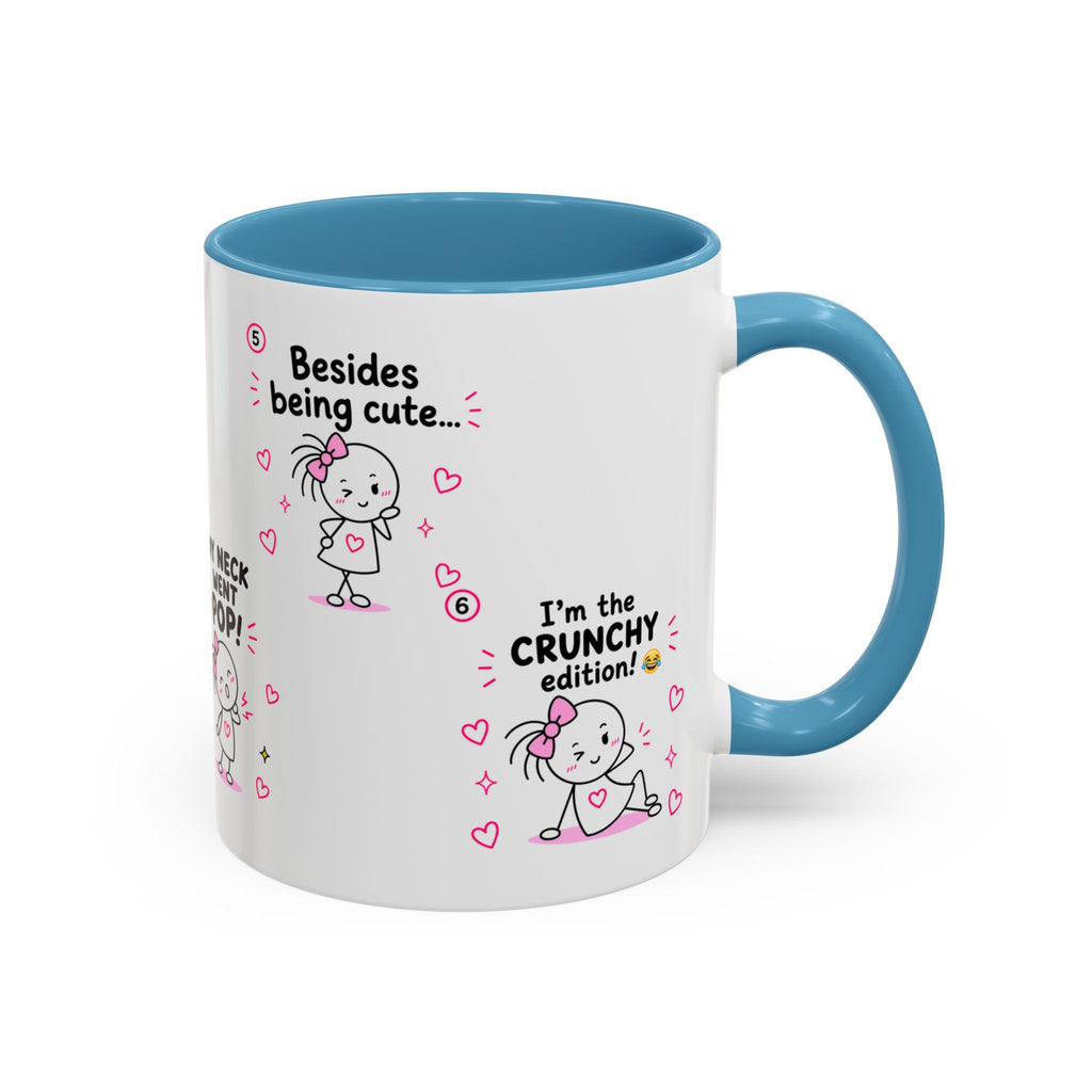Crunchy Edition Cute Spine Puns Mug | Accent Coffee Mug