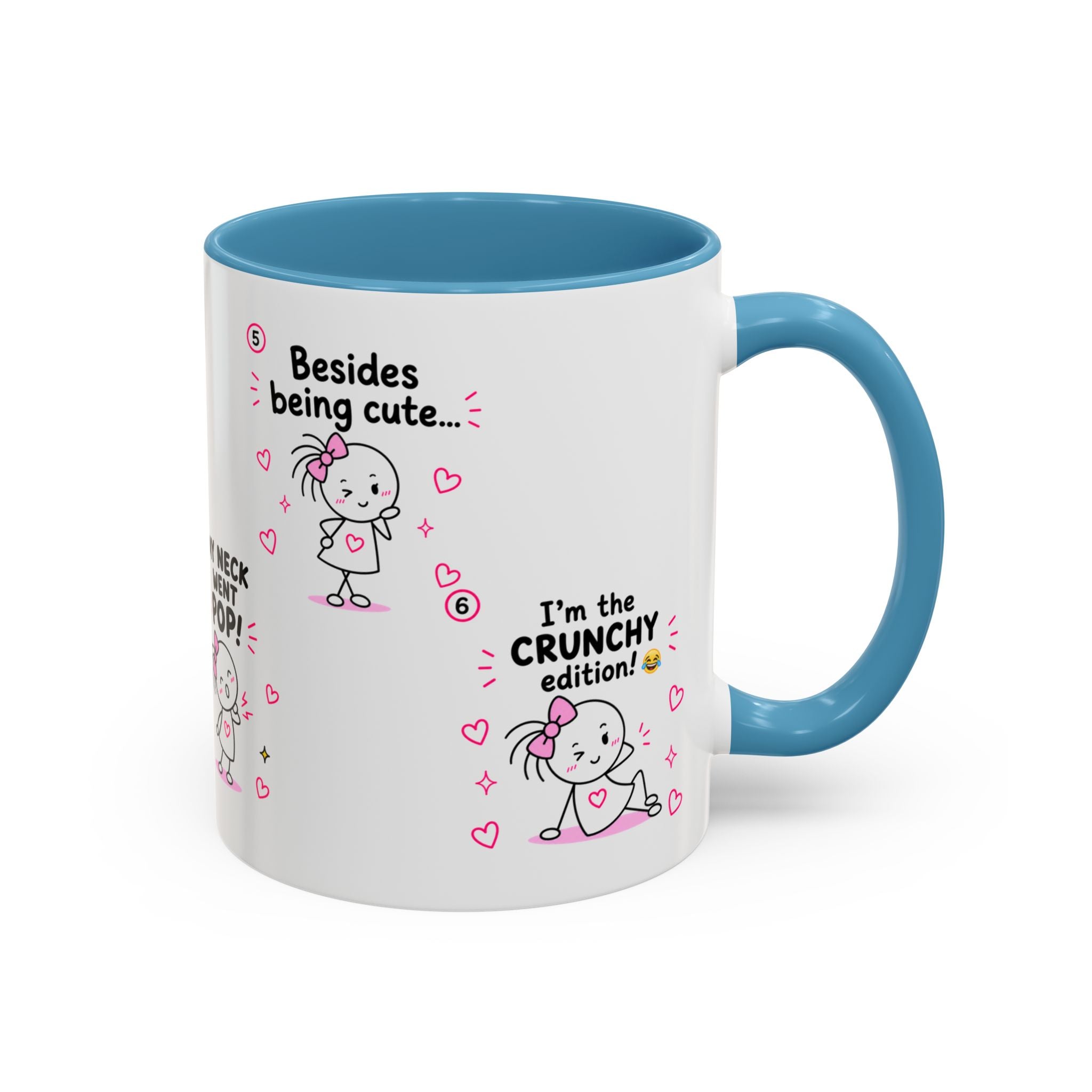 Crunchy Edition Cute Spine Puns Mug | Accent Coffee Mug