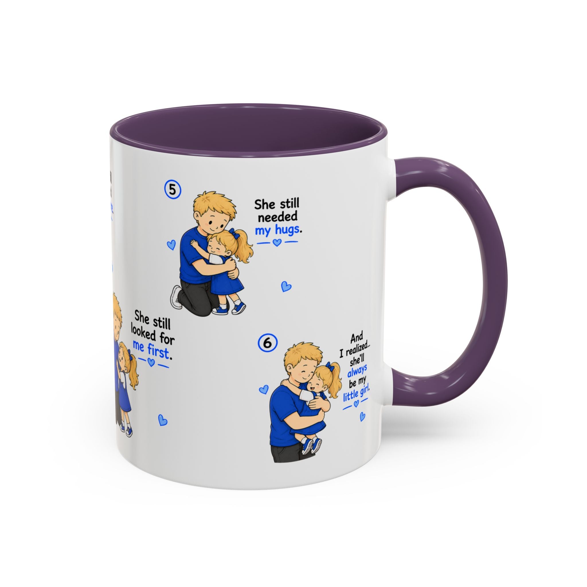 She Will Always Be My Little Girl Mug Girl Dad Gift Father Daughter Coffee Mug Dad Daughter Comic Story Mug Fathers Day Gift