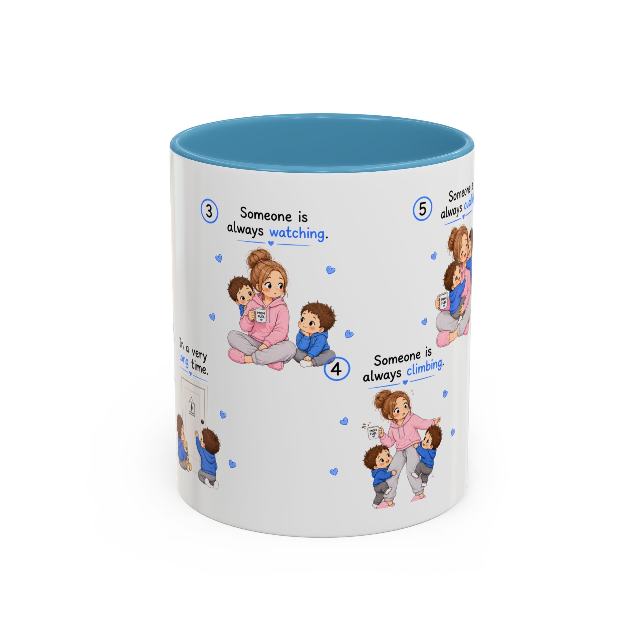 Twin Mom Coffee Mug Someone Is Always Cuddling Gift for Moms of Twins