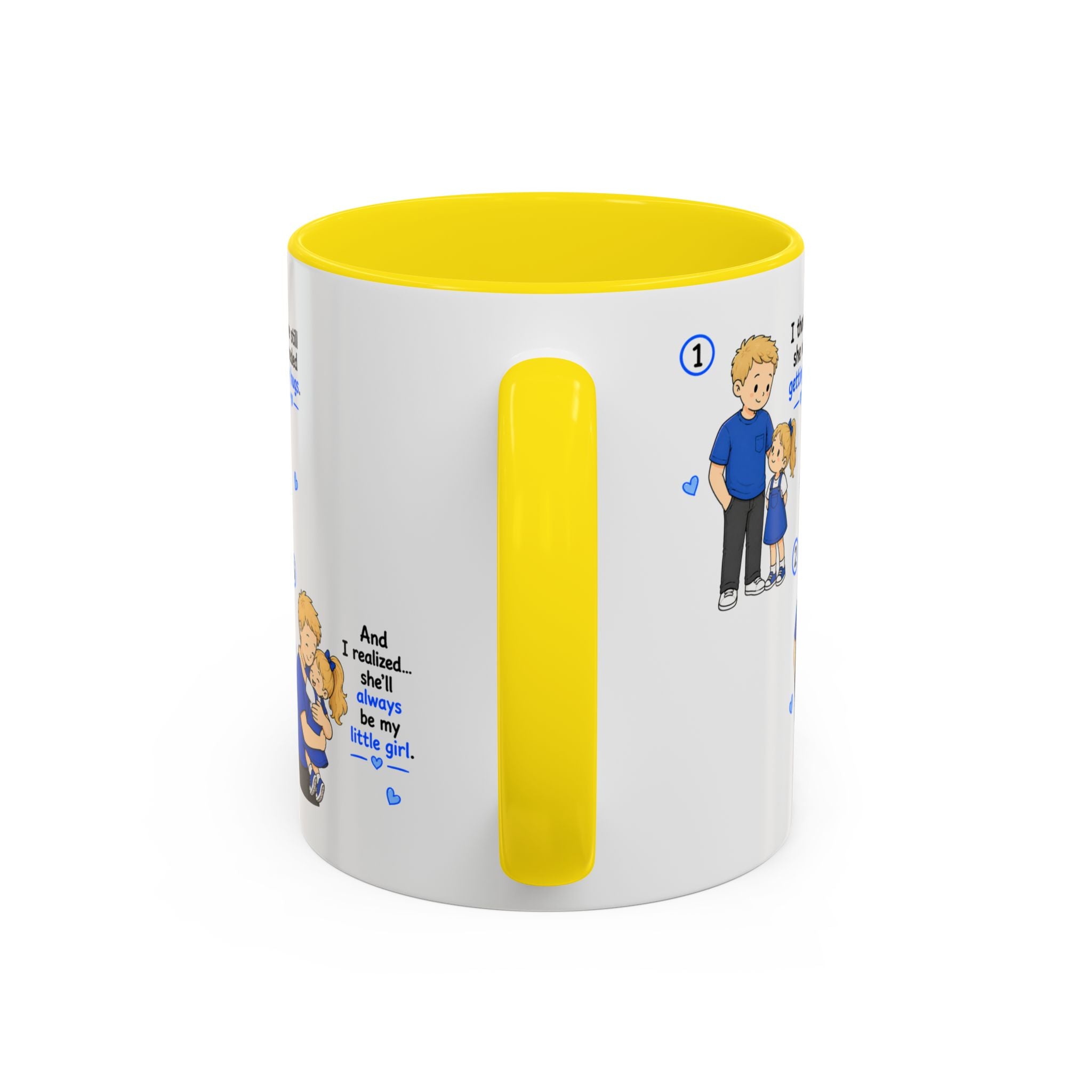 She Will Always Be My Little Girl Mug Girl Dad Gift Father Daughter Coffee Mug Dad Daughter Comic Story Mug Fathers Day Gift