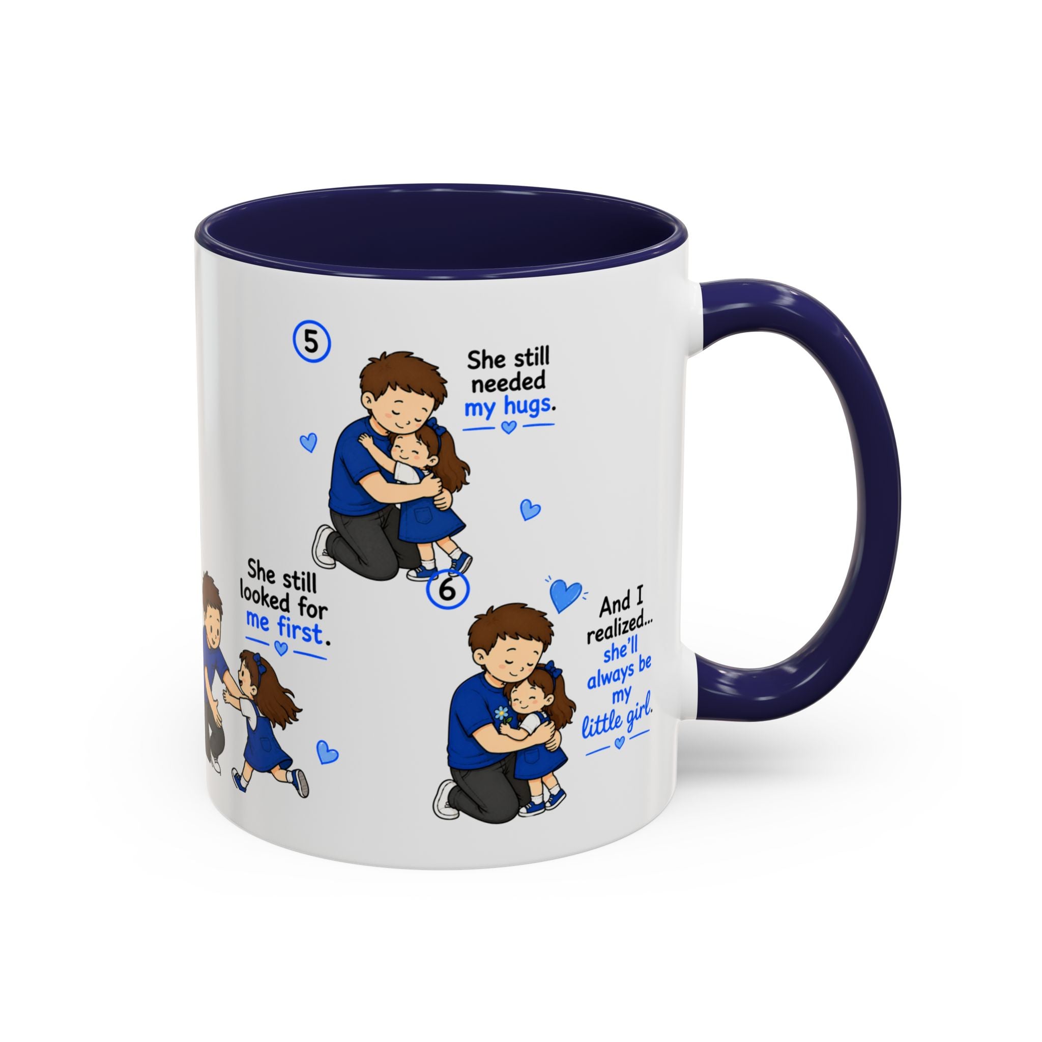 She Will Always Be My Little Girl Mug Dad Daughter Gift Girl Dad Coffee Mug Father Daughter Comic Mug Fathers Day Gift