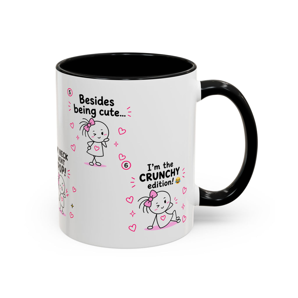 Crunchy Edition Cute Spine Puns Mug | Accent Coffee Mug