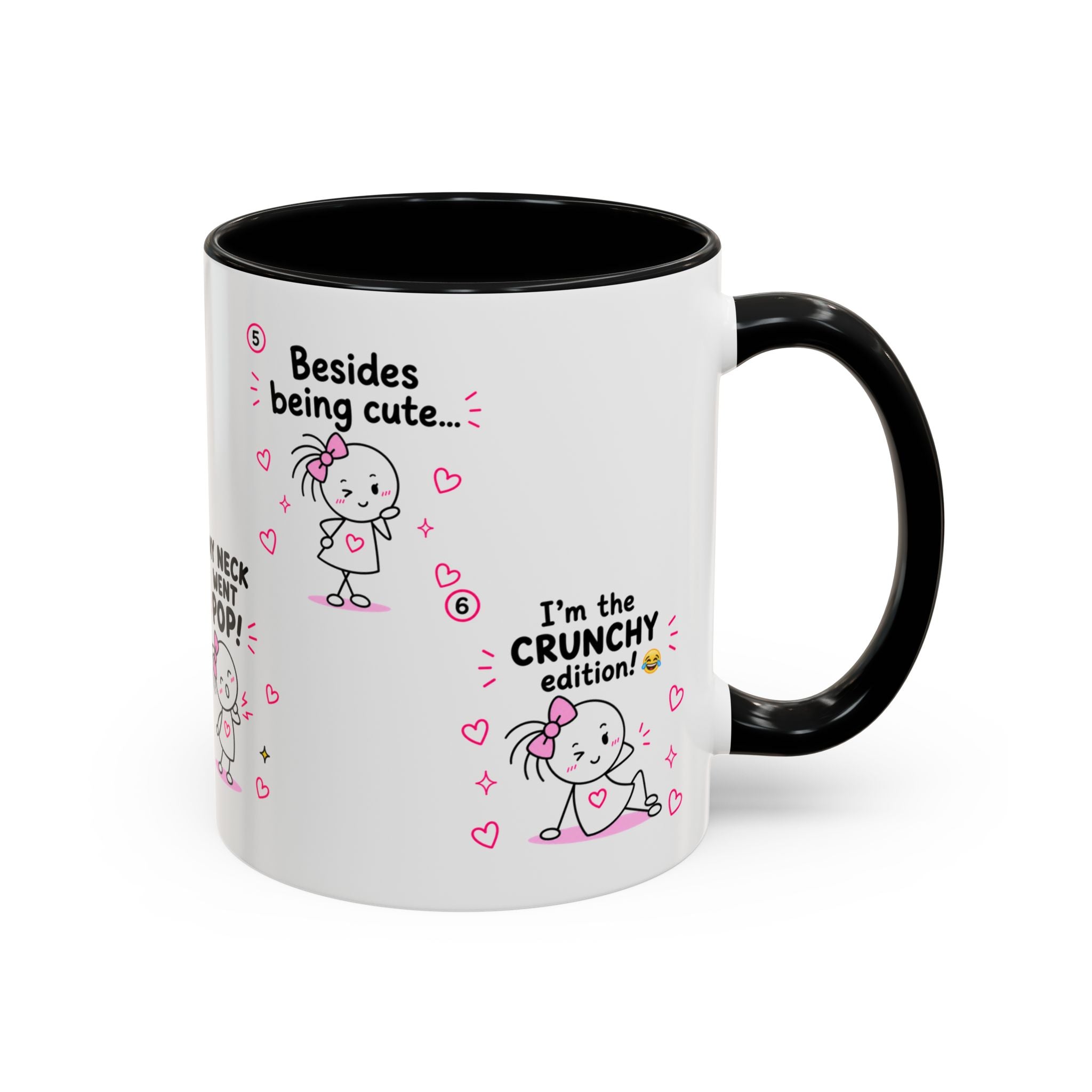 Crunchy Edition Cute Spine Puns Mug | Accent Coffee Mug