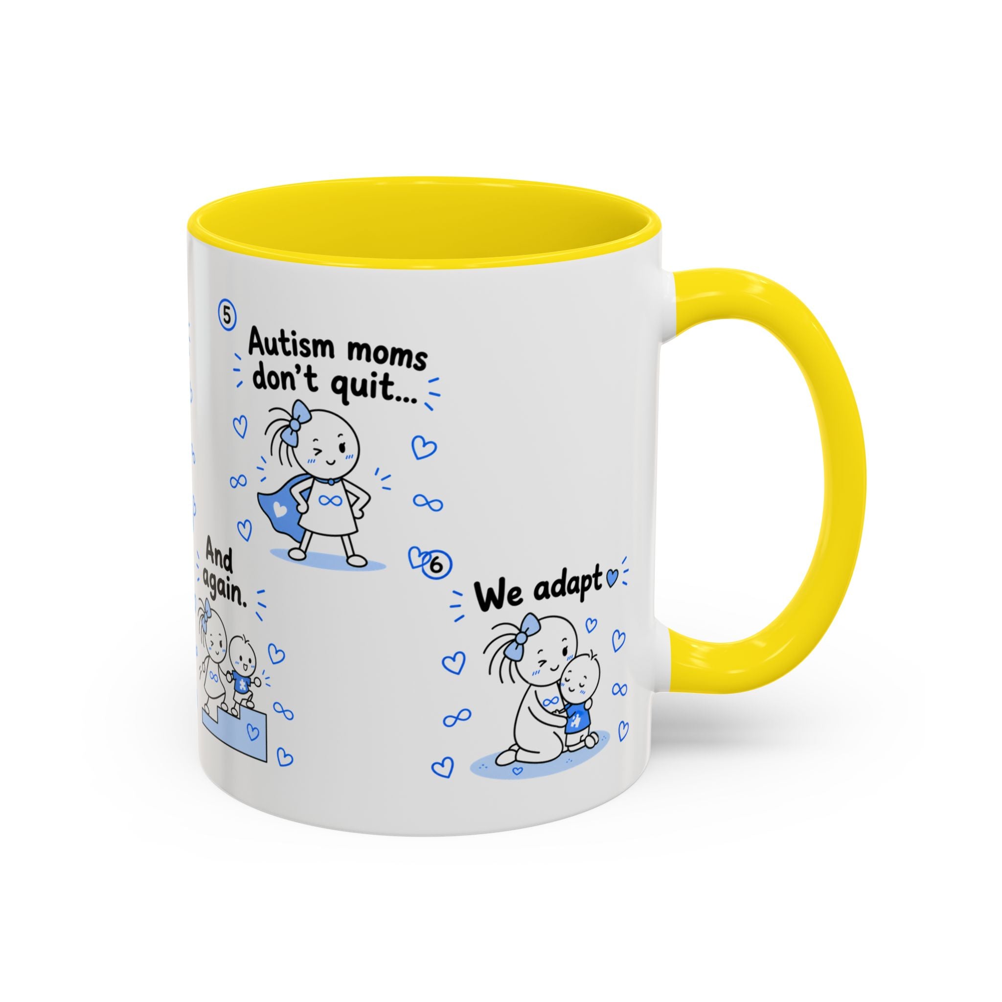 Autism Moms Dont Quit Mug Autism Mom Gift Special Needs Parent Coffee Cup