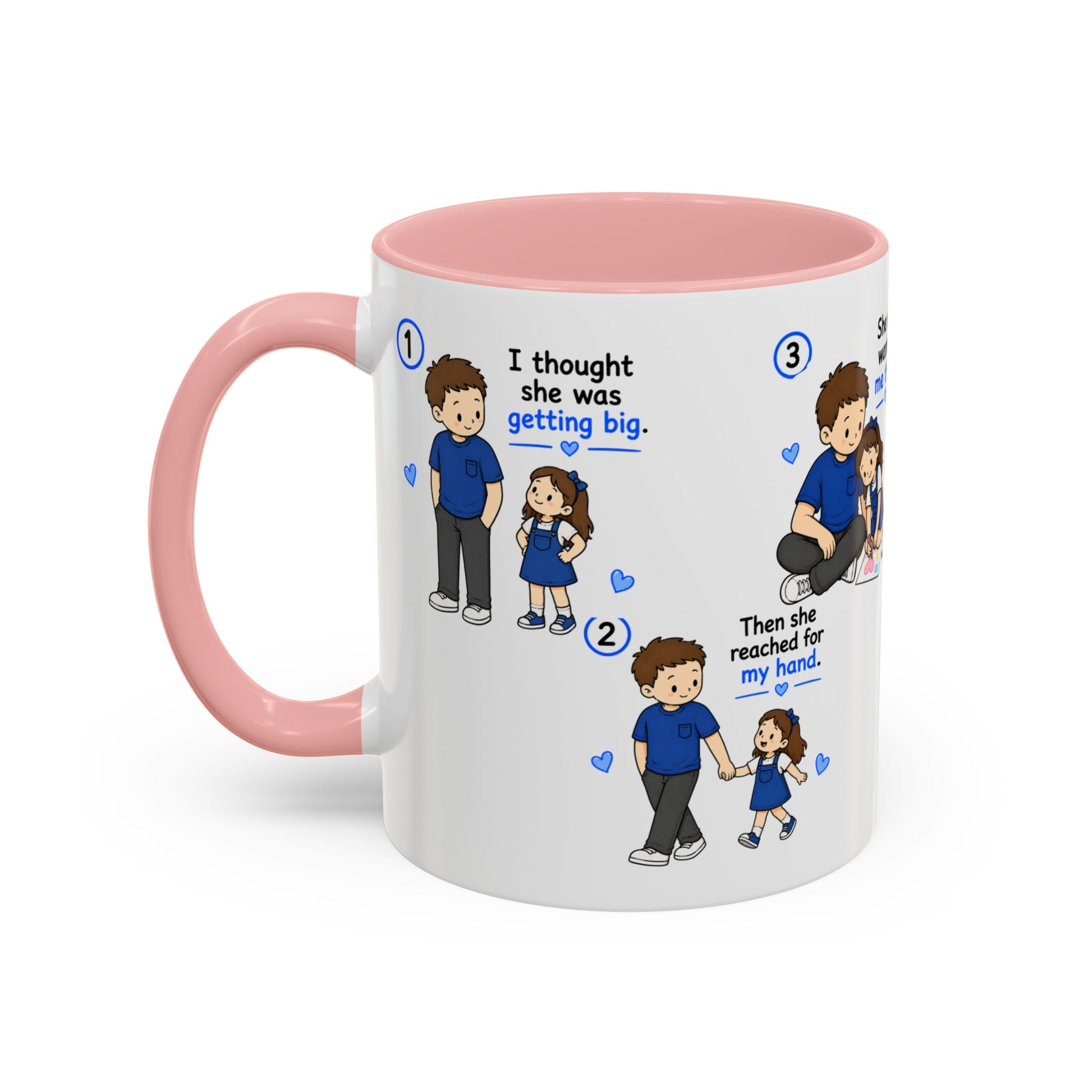 She Will Always Be My Little Girl Mug Dad Daughter Gift Girl Dad Coffee Mug Father Daughter Comic Mug Fathers Day Gift