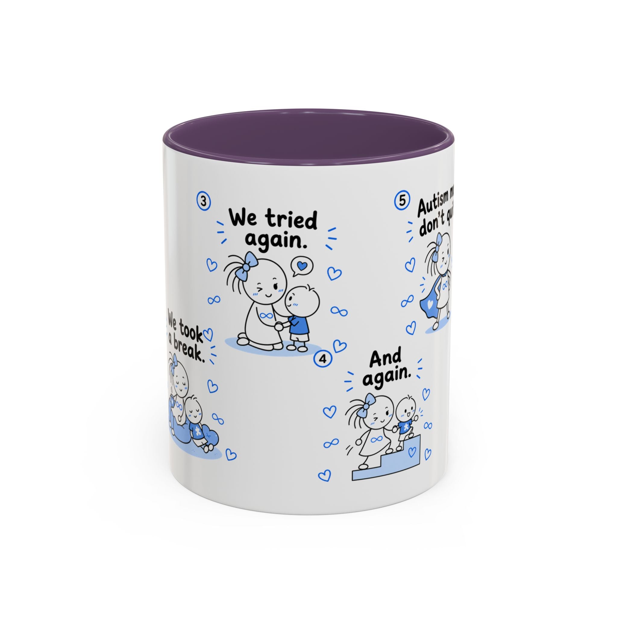 Autism Moms Dont Quit Mug Autism Mom Gift Special Needs Parent Coffee Cup