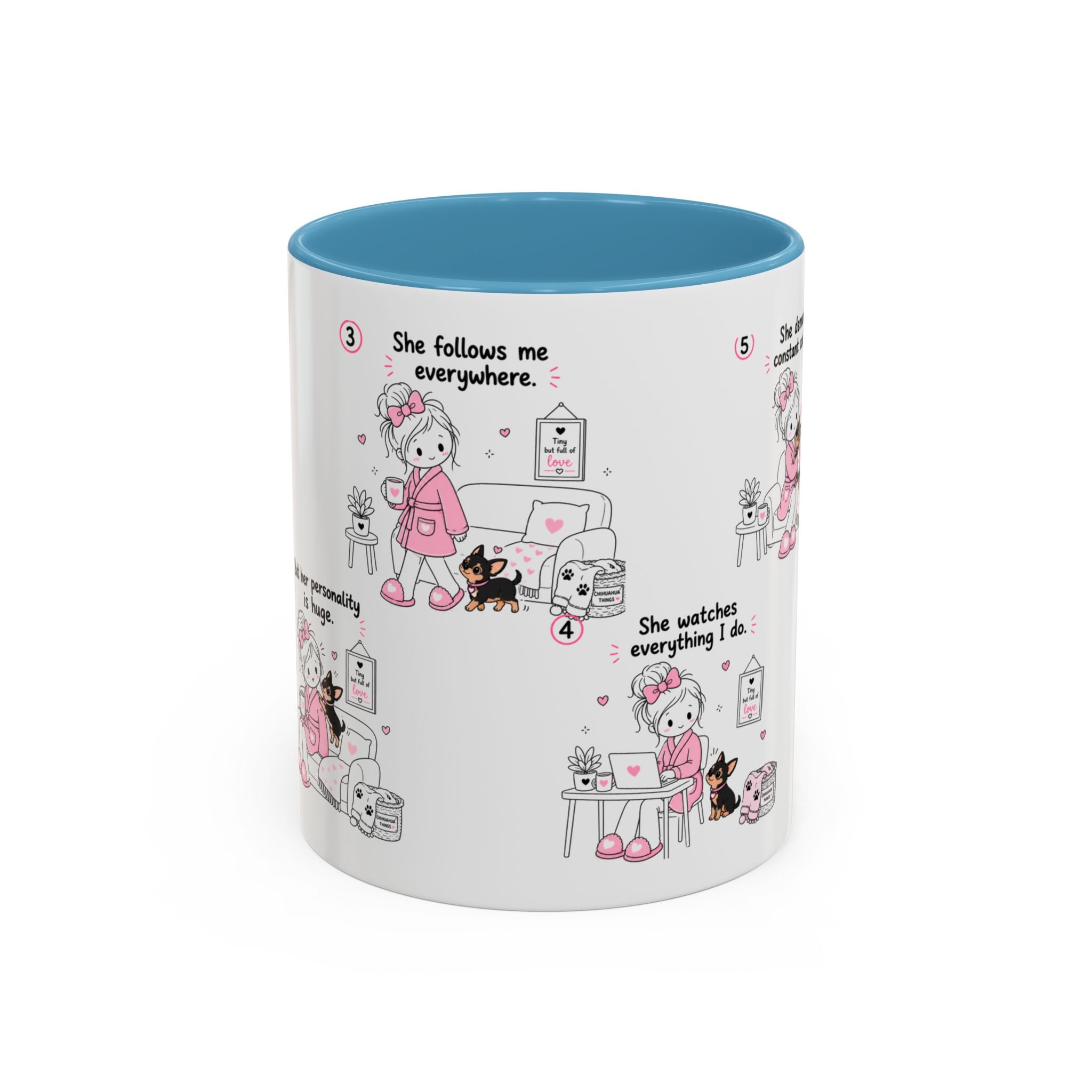Chihuahua Mom Mug Tiny Dog Big Love Coffee Cup Cute Chihuahua Gift