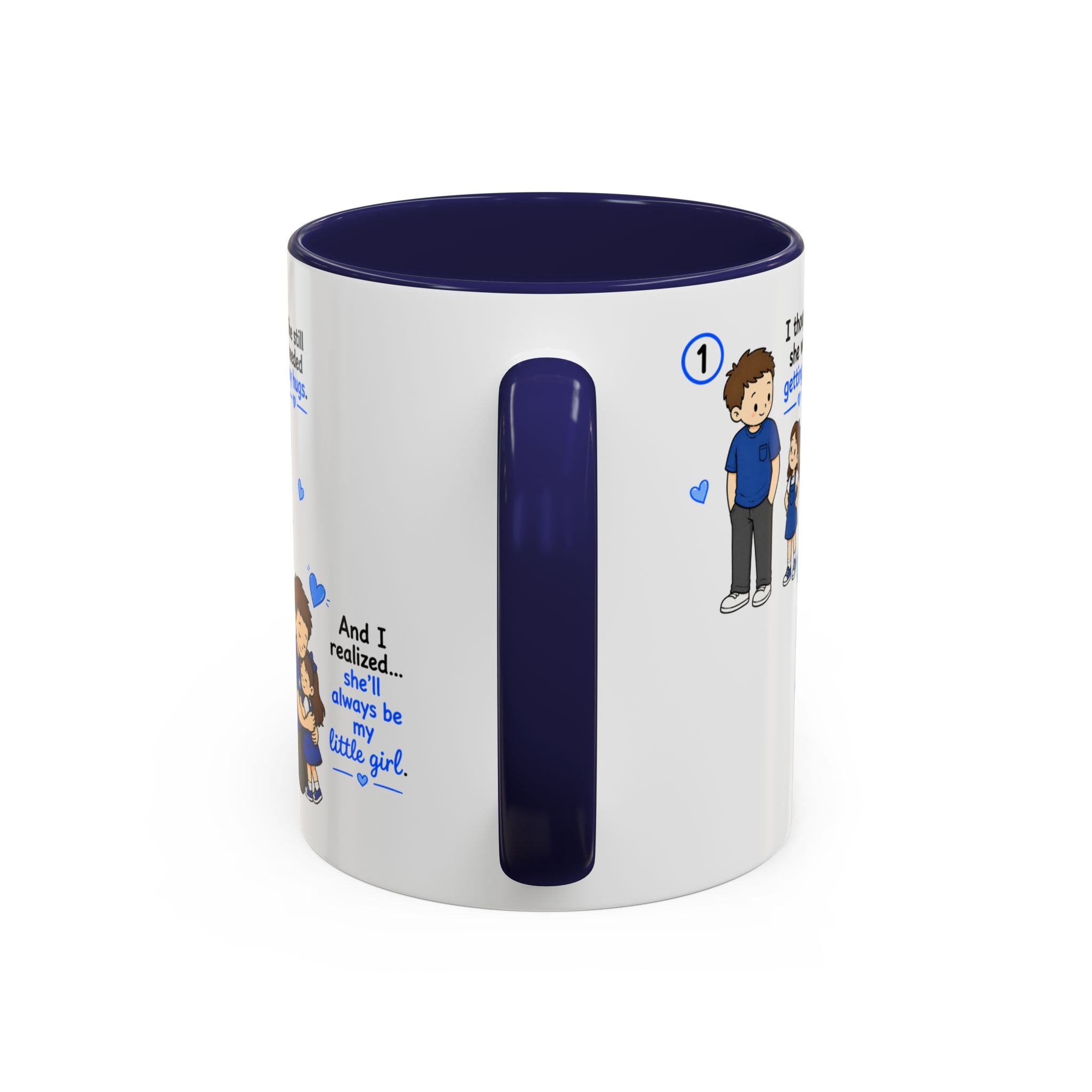 She Will Always Be My Little Girl Mug Dad Daughter Gift Girl Dad Coffee Mug Father Daughter Comic Mug Fathers Day Gift