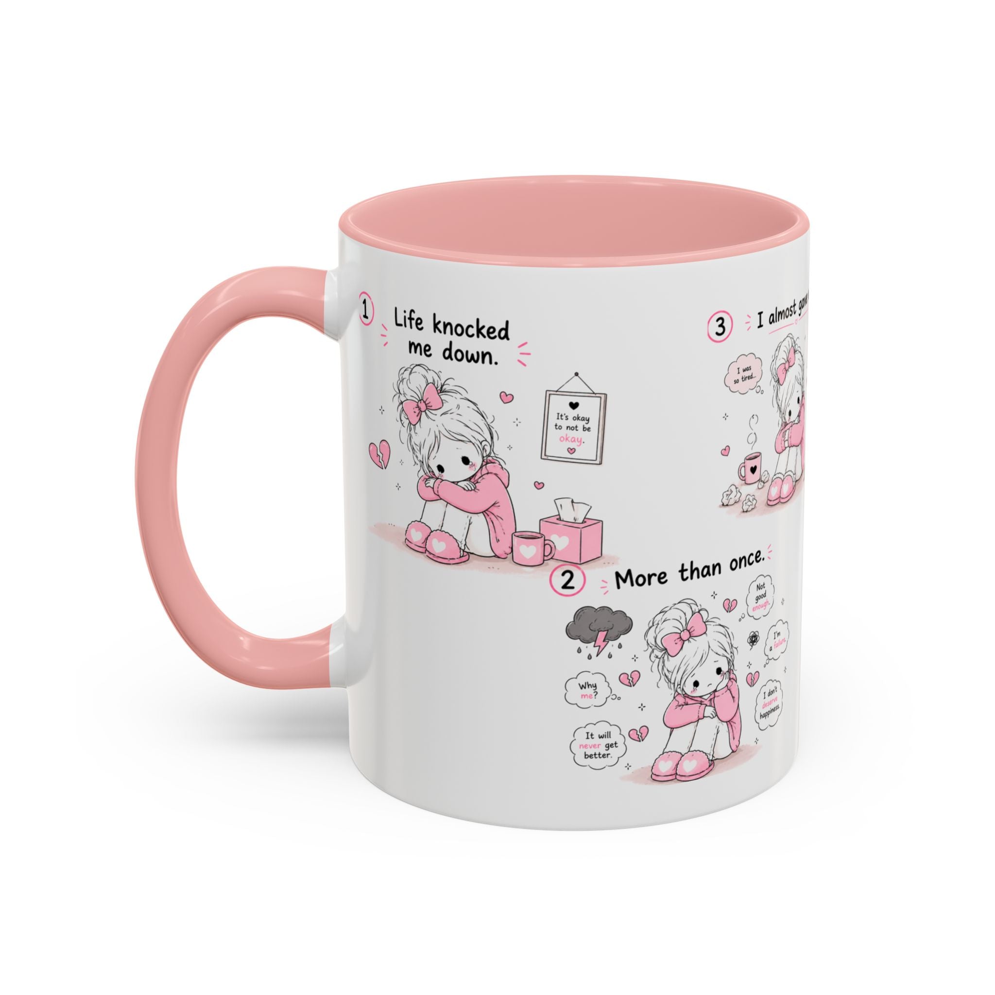 She Rose Anyway Mug Self Love Healing Journey Coffee Cup Gift for Women