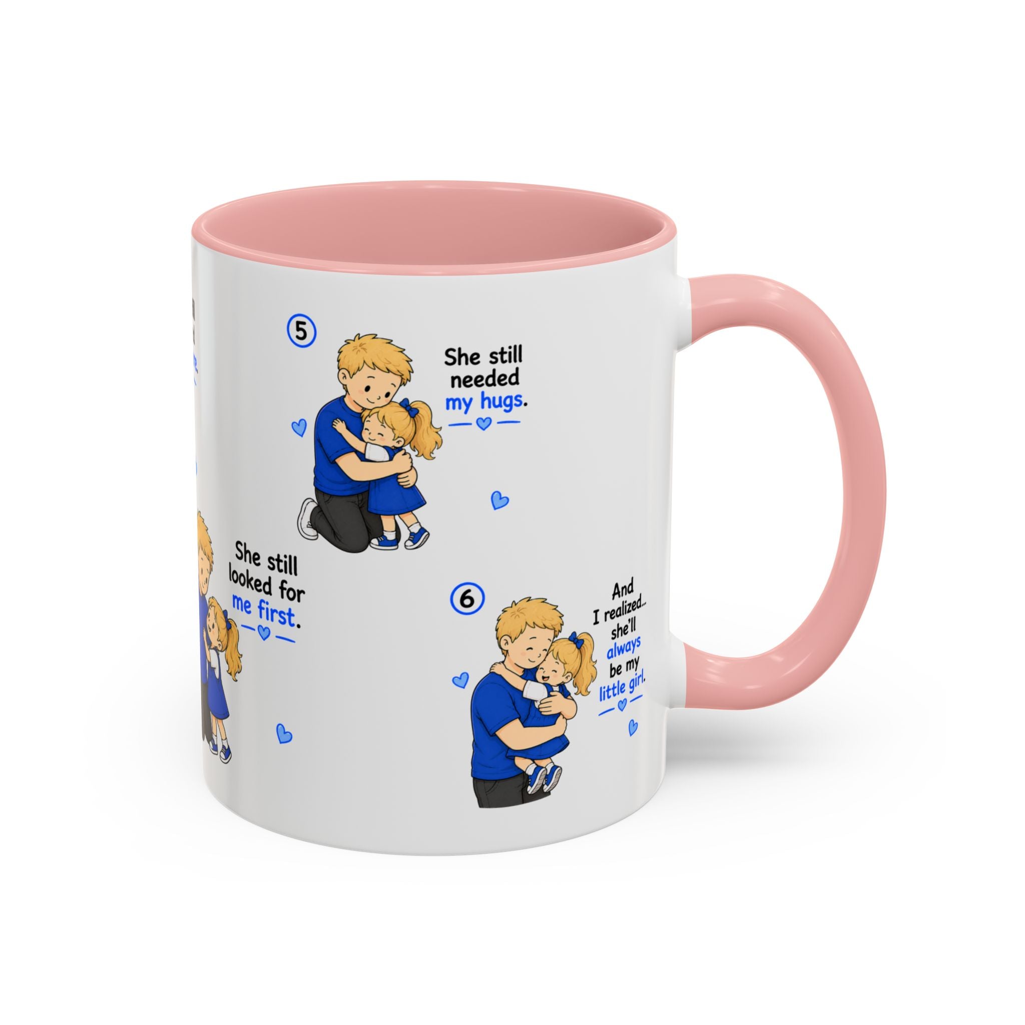 She Will Always Be My Little Girl Mug Girl Dad Gift Father Daughter Coffee Mug Dad Daughter Comic Story Mug Fathers Day Gift