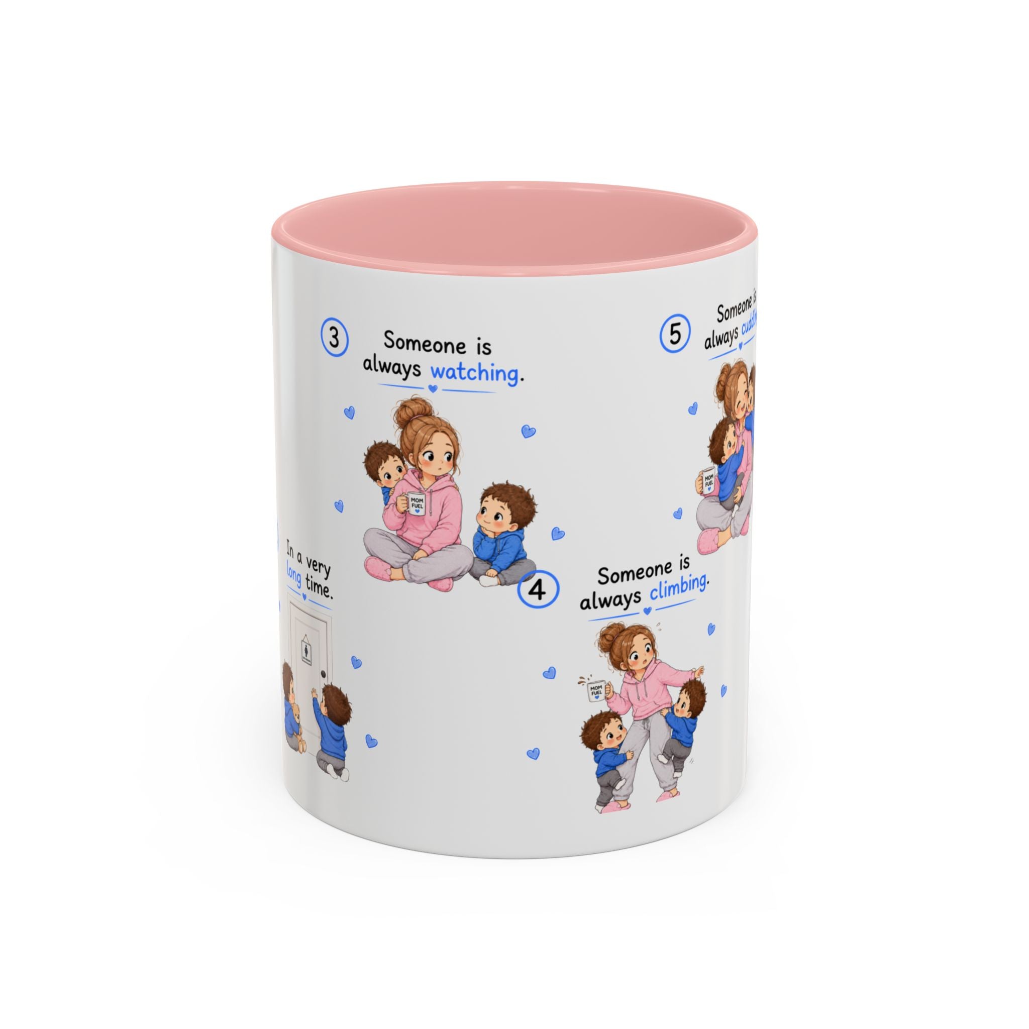 Twin Mom Coffee Mug Someone Is Always Cuddling Gift for Moms of Twins