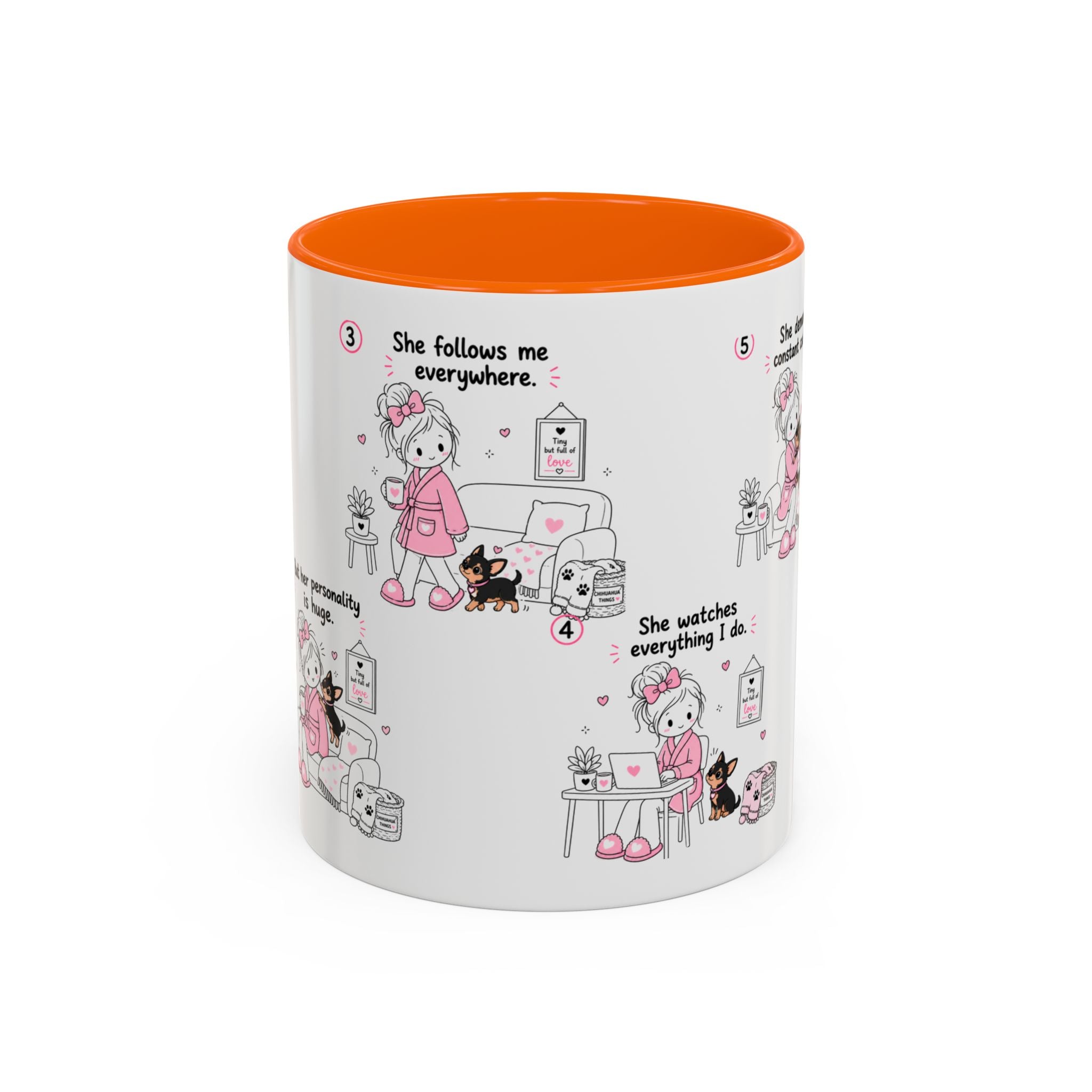 Chihuahua Mom Mug Tiny Dog Big Love Coffee Cup Cute Chihuahua Gift