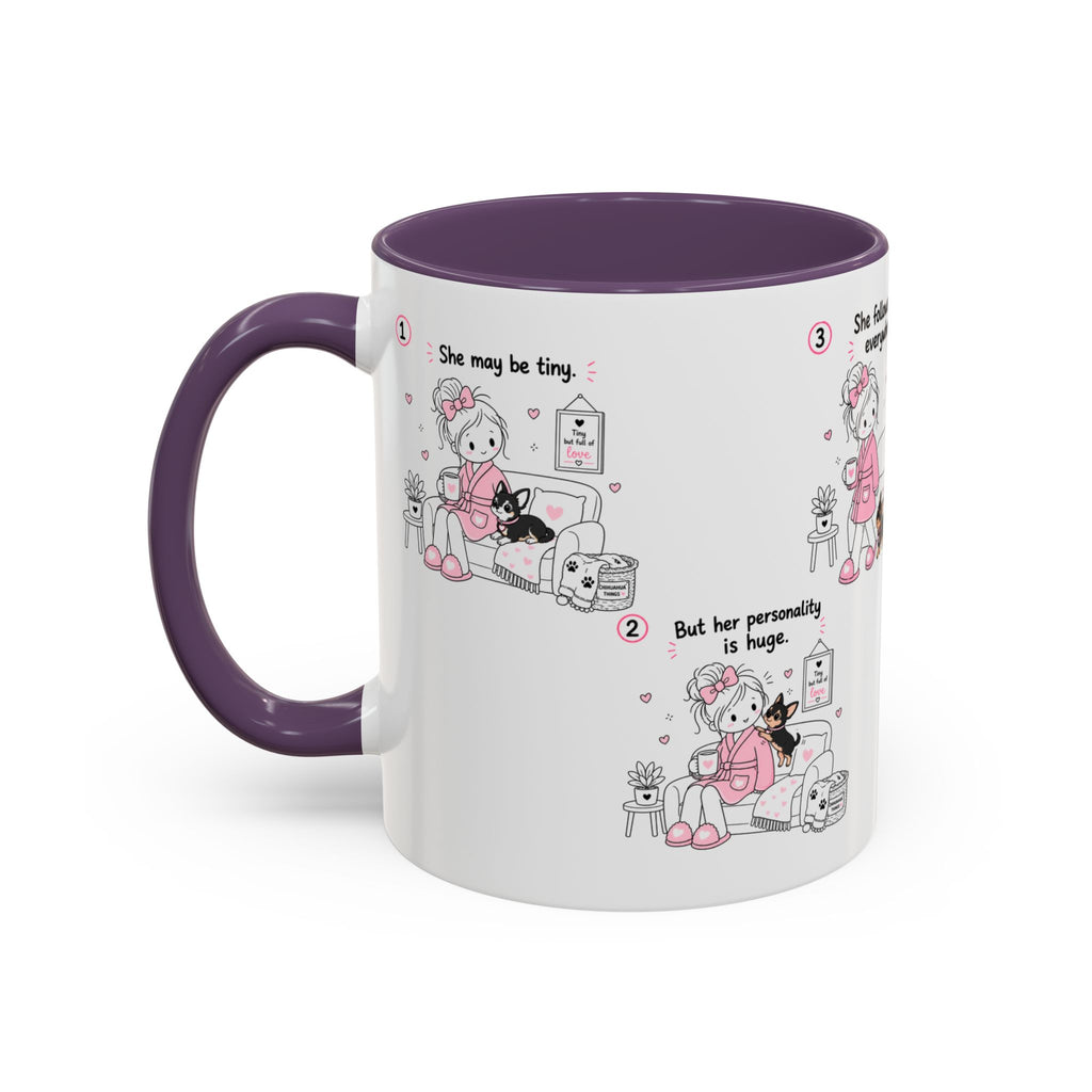 Chihuahua Mom Mug Tiny Dog Big Love Coffee Cup Cute Chihuahua Gift