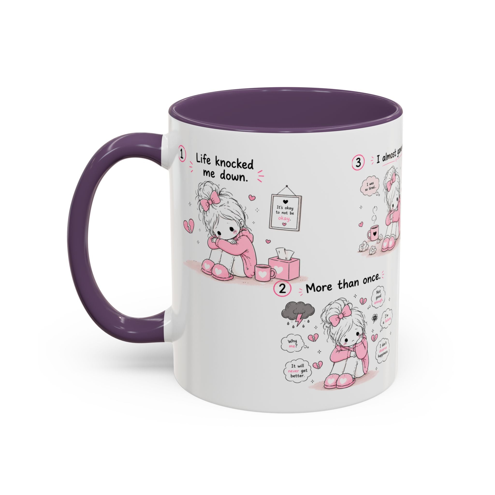 She Rose Anyway Mug Self Love Healing Journey Coffee Cup Gift for Women