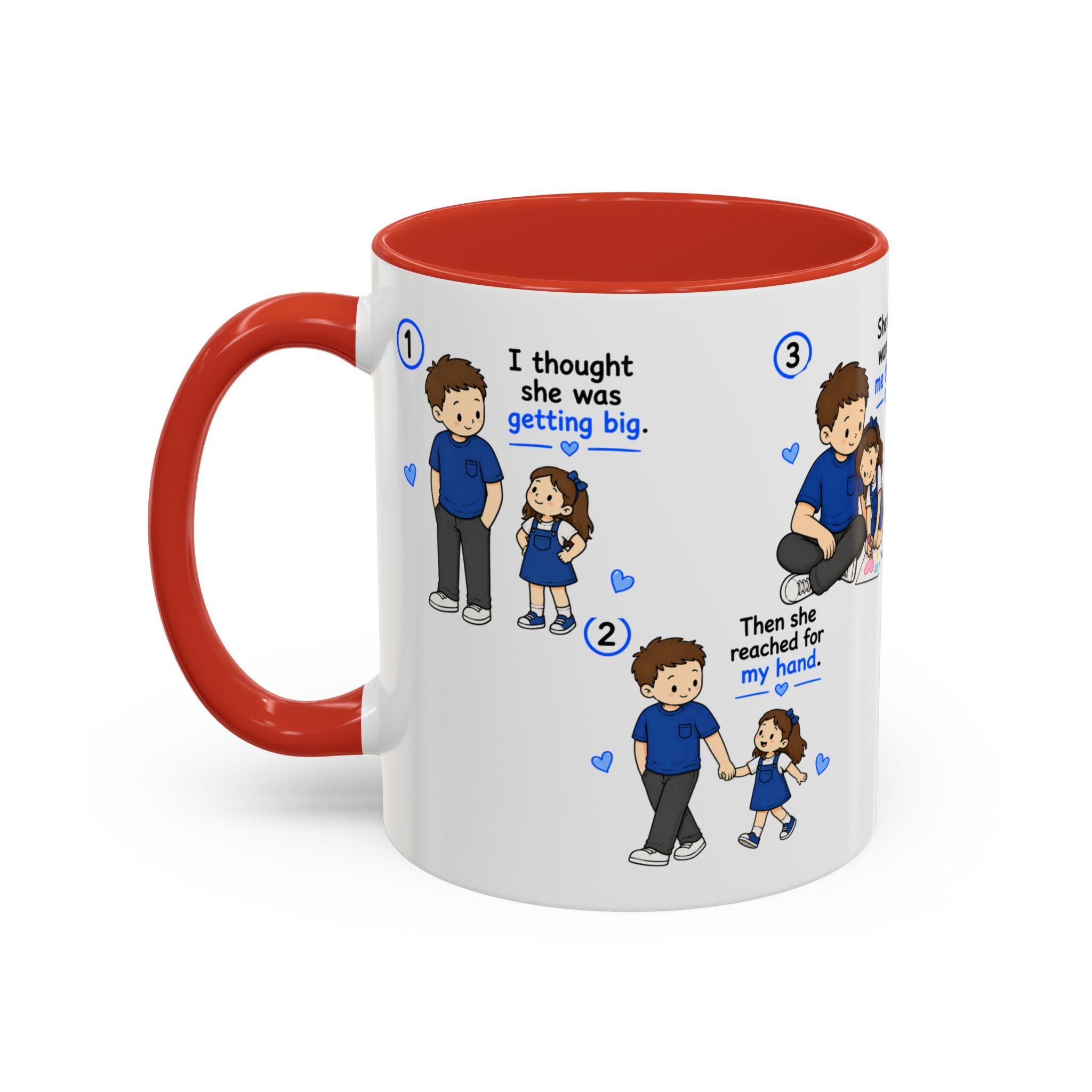 She Will Always Be My Little Girl Mug Dad Daughter Gift Girl Dad Coffee Mug Father Daughter Comic Mug Fathers Day Gift