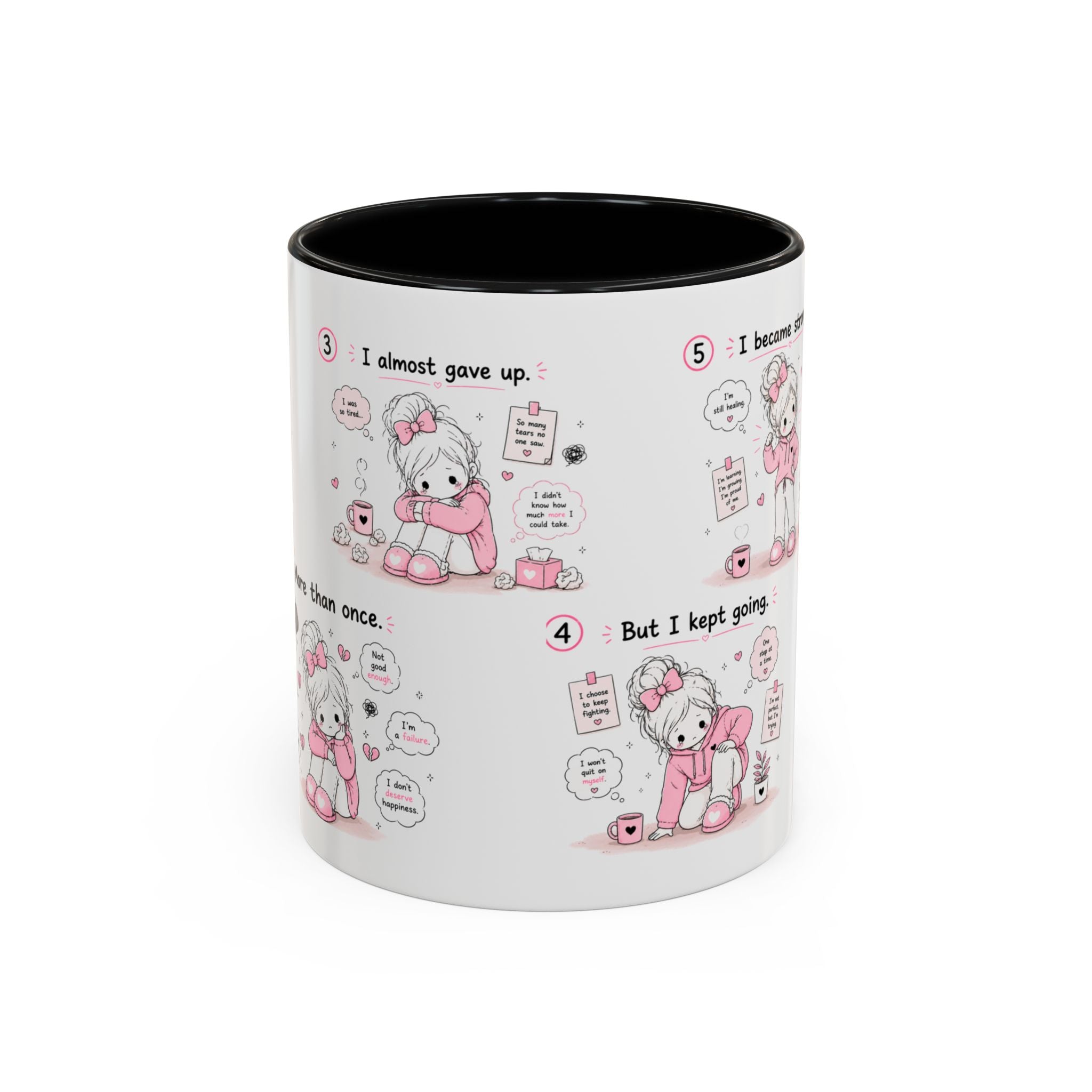 She Rose Anyway Mug Self Love Healing Journey Coffee Cup Gift for Women