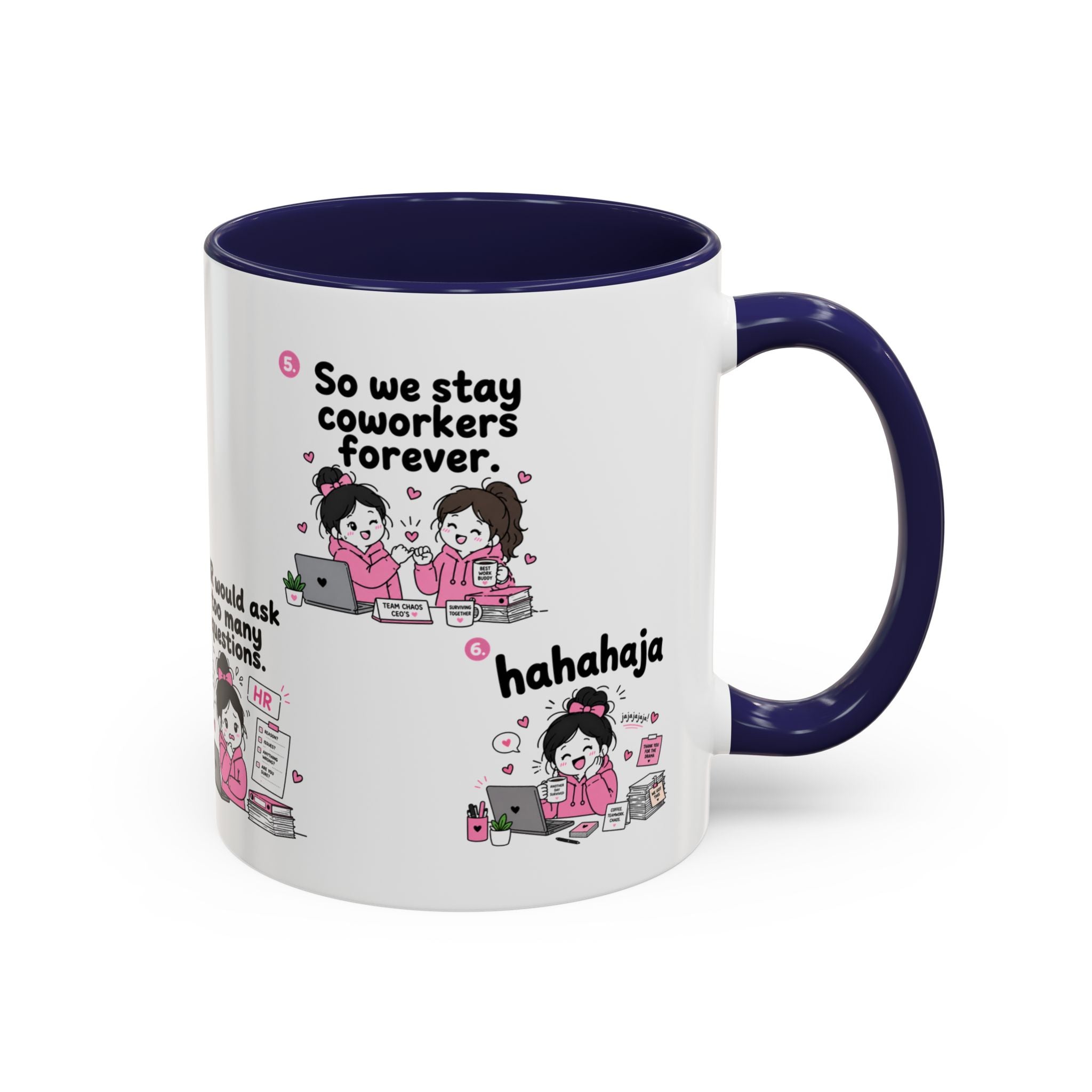 Work Bestie Mug Funny Coworker Gift Office Friendship Coffee Cup