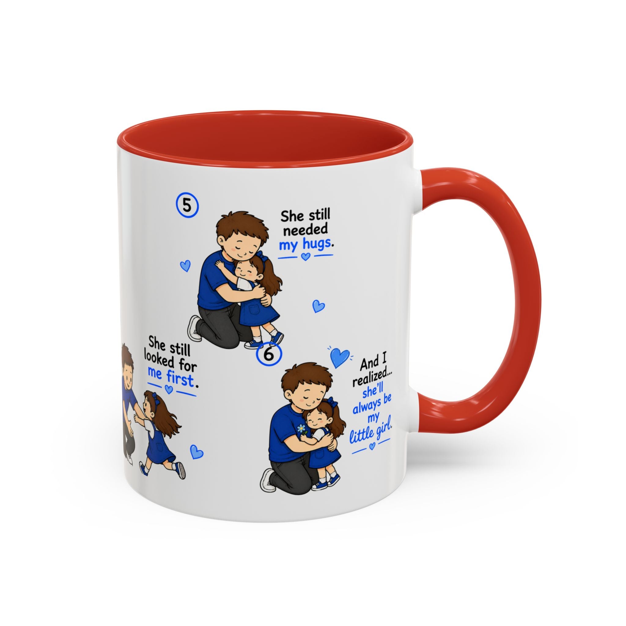 She Will Always Be My Little Girl Mug Dad Daughter Gift Girl Dad Coffee Mug Father Daughter Comic Mug Fathers Day Gift