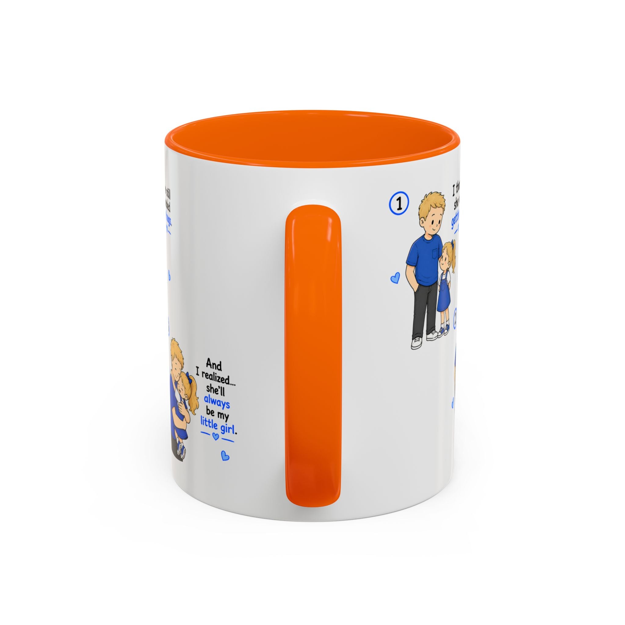 She Will Always Be My Little Girl Mug Girl Dad Gift Father Daughter Coffee Mug Dad Daughter Comic Story Mug Fathers Day Gift
