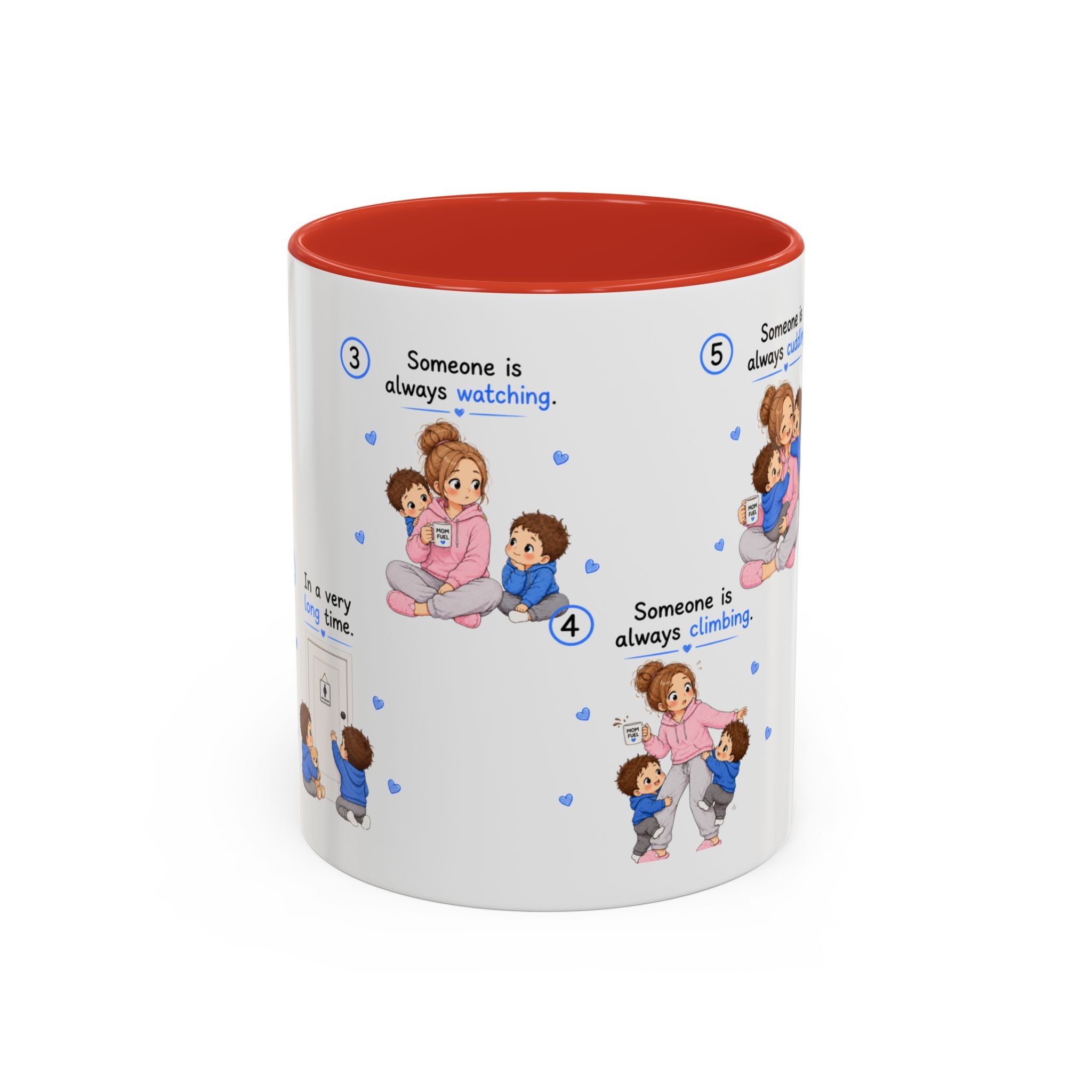 Twin Mom Coffee Mug Someone Is Always Cuddling Gift for Moms of Twins