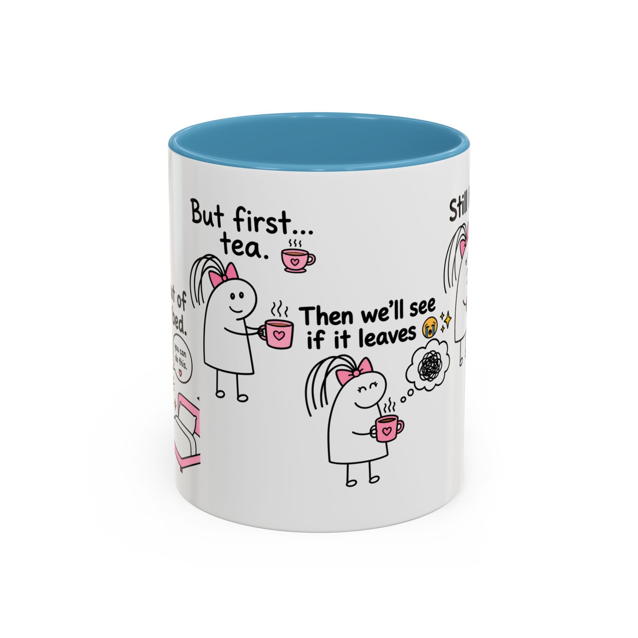 But First Tea | Funny Mental Health Cartoon