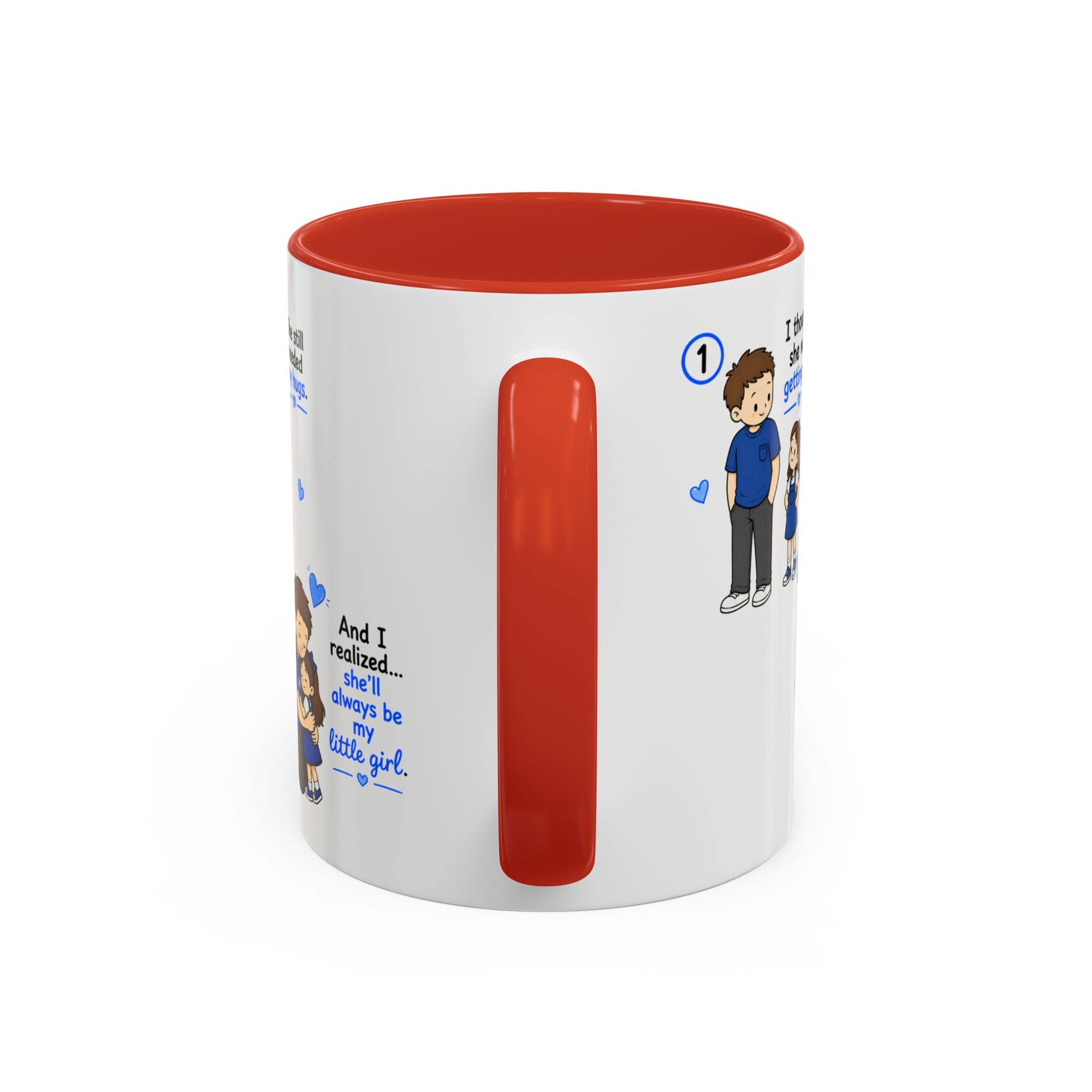 She Will Always Be My Little Girl Mug Dad Daughter Gift Girl Dad Coffee Mug Father Daughter Comic Mug Fathers Day Gift