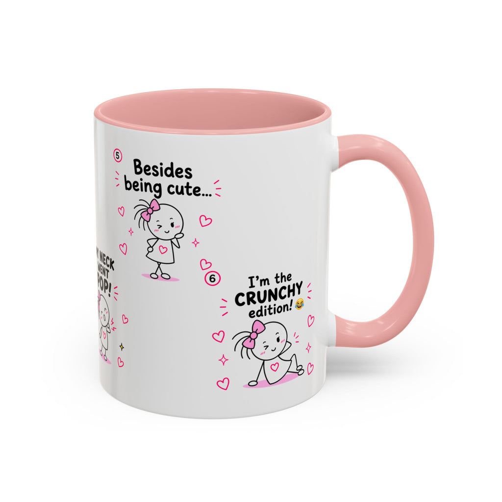 Crunchy Edition Cute Spine Puns Mug | Accent Coffee Mug