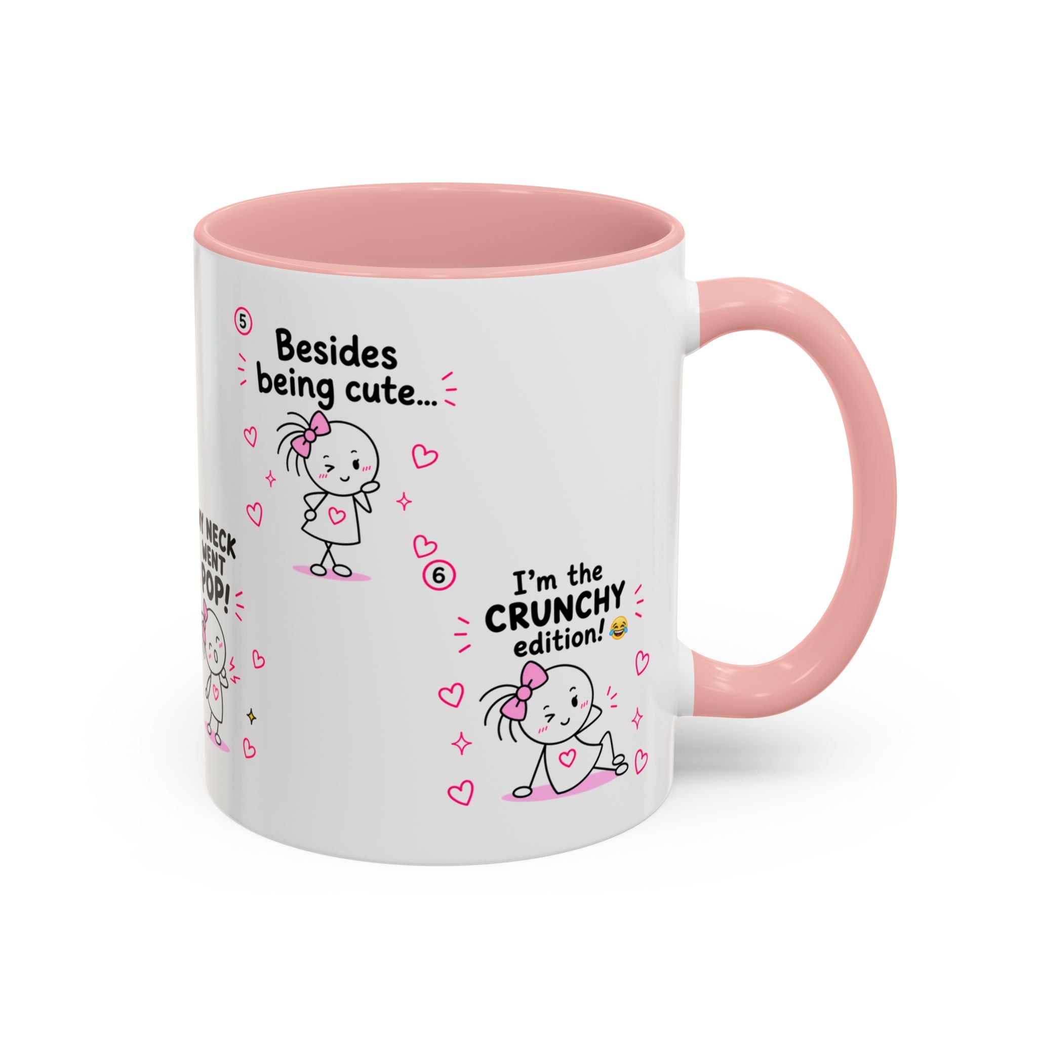 Crunchy Edition Cute Spine Puns Mug | Accent Coffee Mug