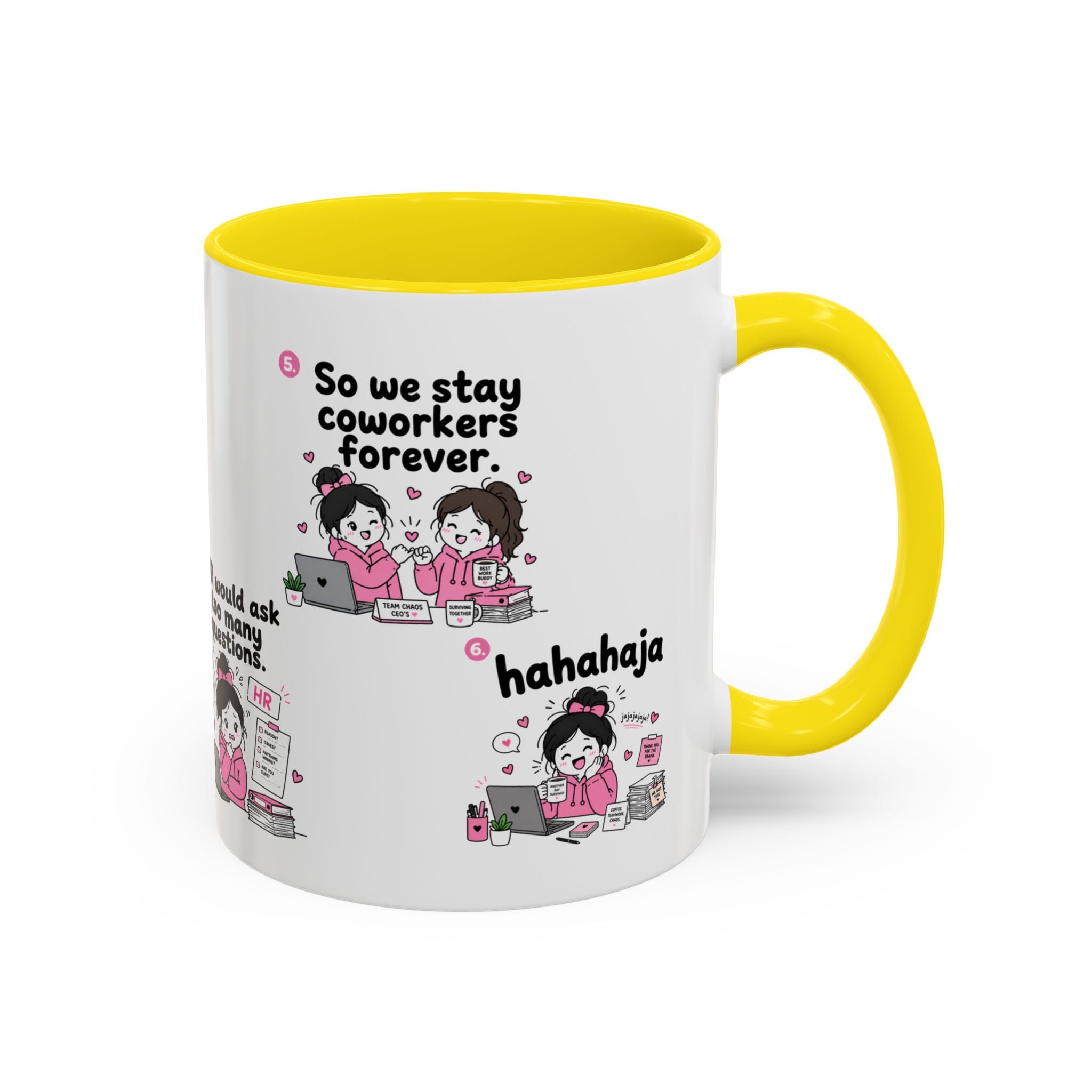Work Bestie Mug Funny Coworker Gift Office Friendship Coffee Cup