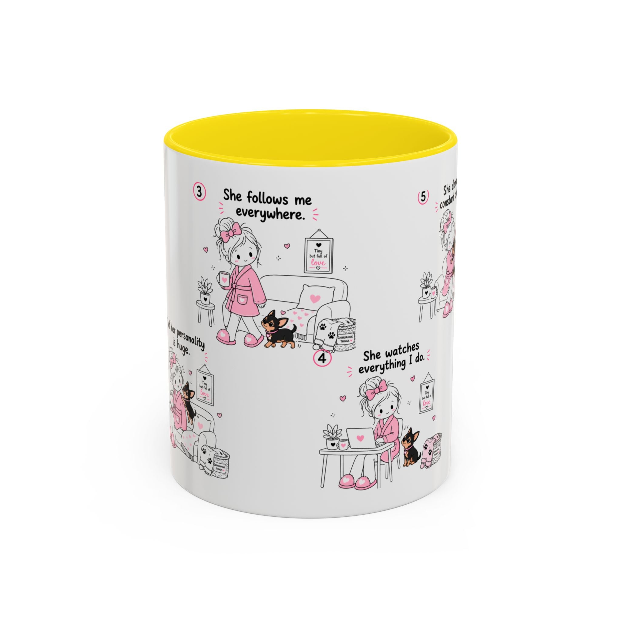 Chihuahua Mom Mug Tiny Dog Big Love Coffee Cup Cute Chihuahua Gift