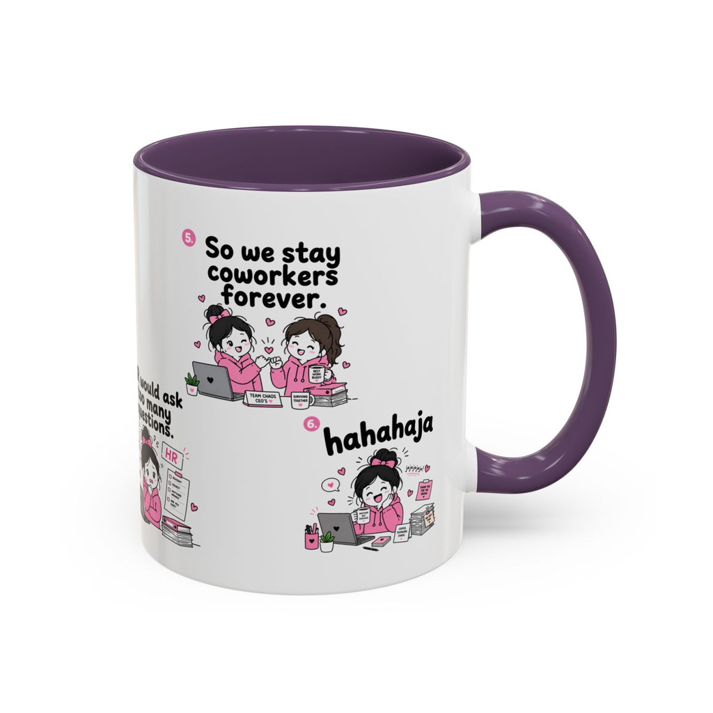 Work Bestie Mug Funny Coworker Gift Office Friendship Coffee Cup