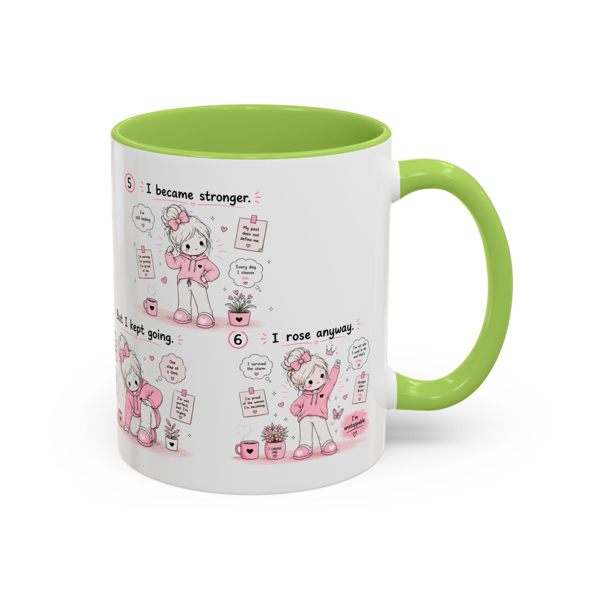 She Rose Anyway Mug Self Love Healing Journey Coffee Cup Gift for Women