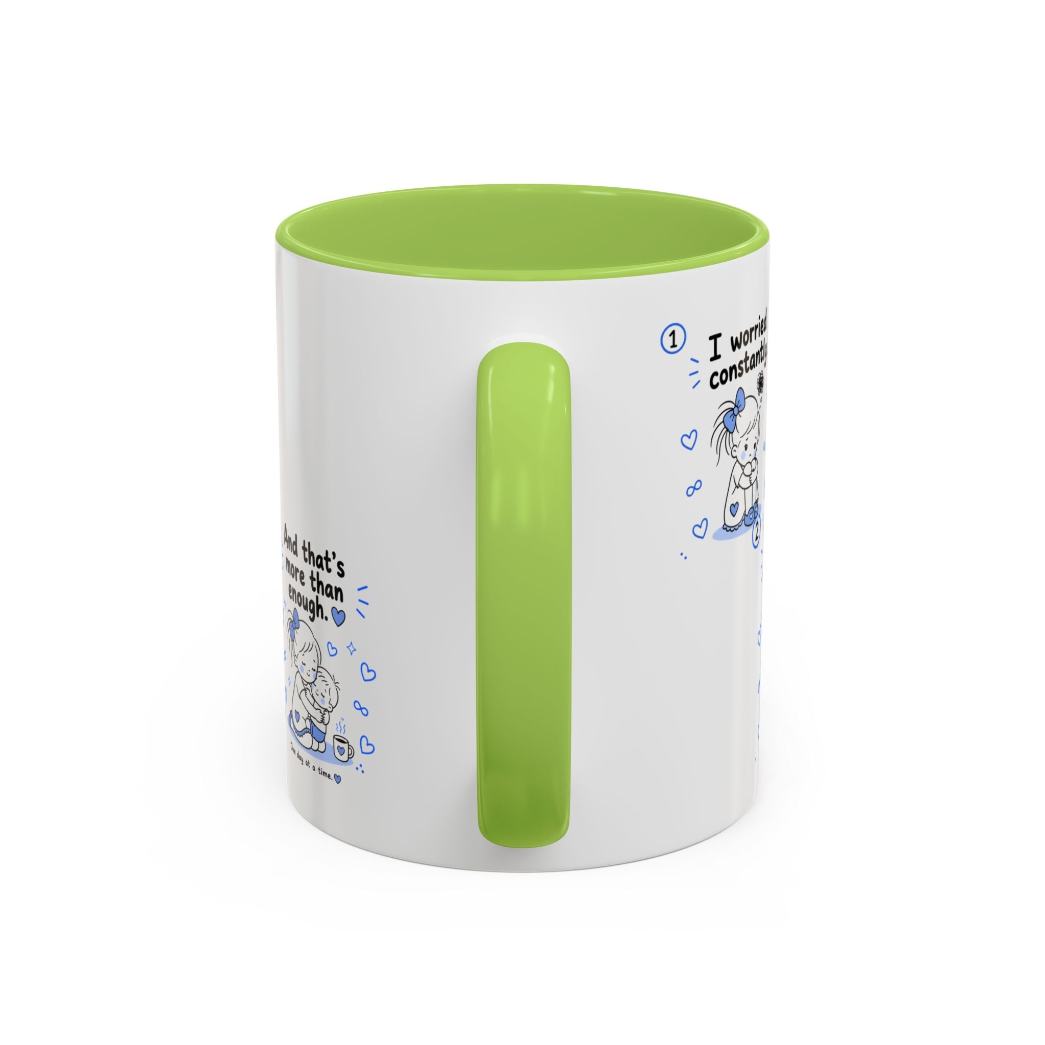 Autism Mom Mug  One Day at a Time  Inspirational Coffee Cup for Special Needs Moms