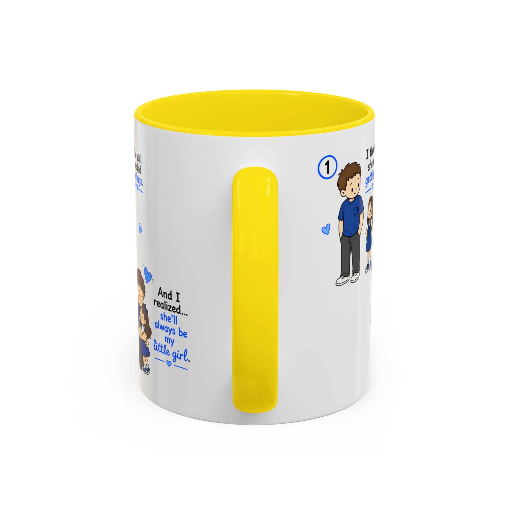 She Will Always Be My Little Girl Mug Dad Daughter Gift Girl Dad Coffee Mug Father Daughter Comic Mug Fathers Day Gift