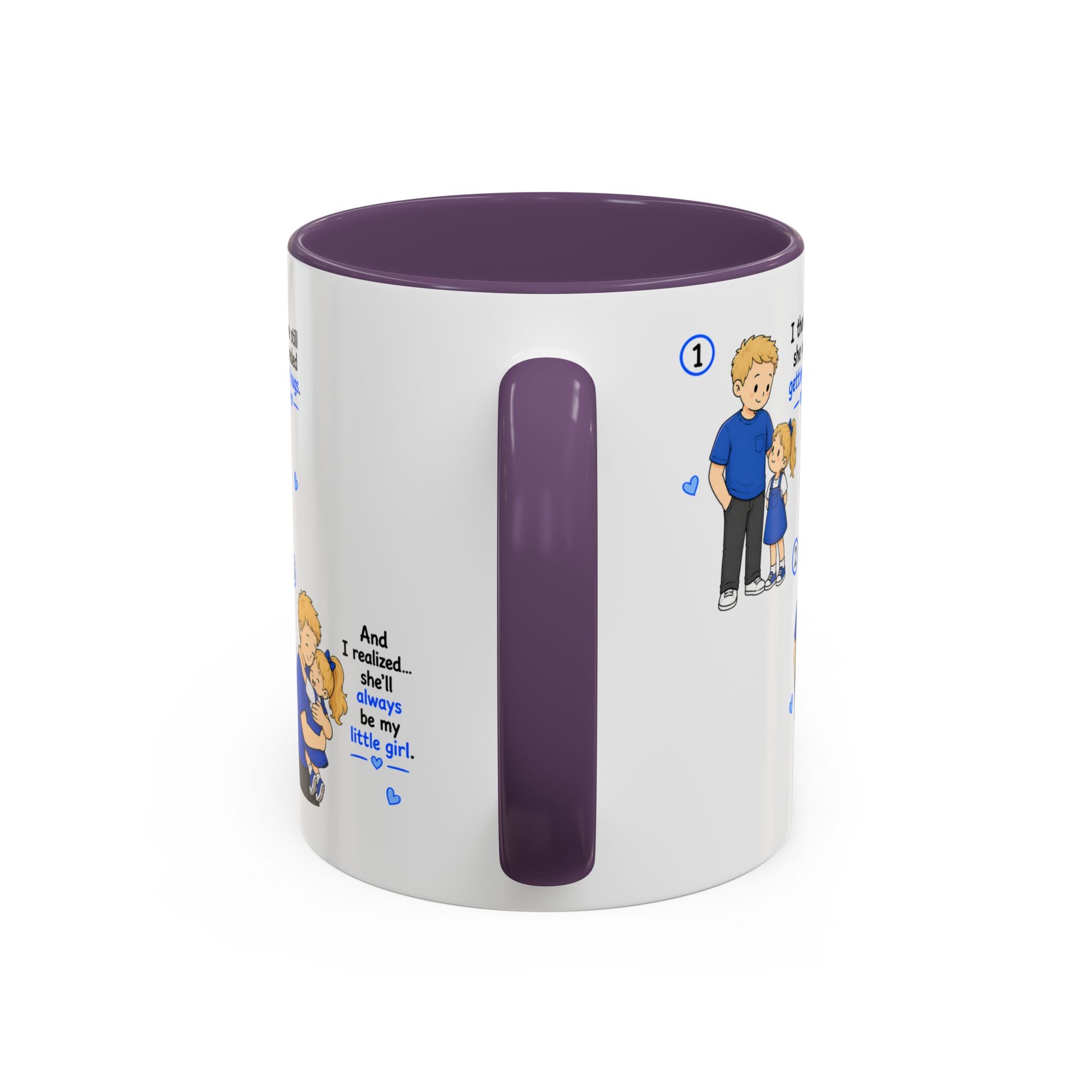 She Will Always Be My Little Girl Mug Girl Dad Gift Father Daughter Coffee Mug Dad Daughter Comic Story Mug Fathers Day Gift