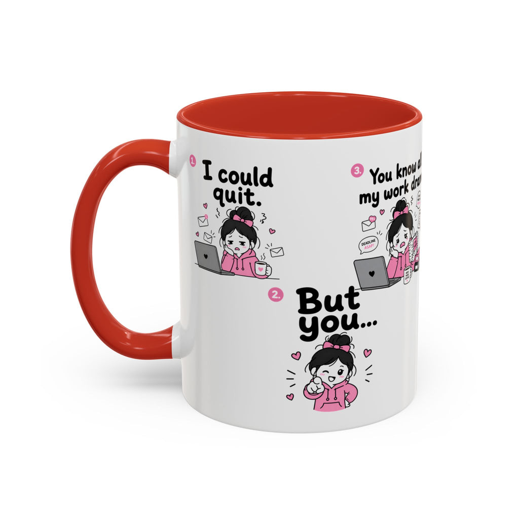 Work Bestie Mug Funny Coworker Gift Office Friendship Coffee Cup