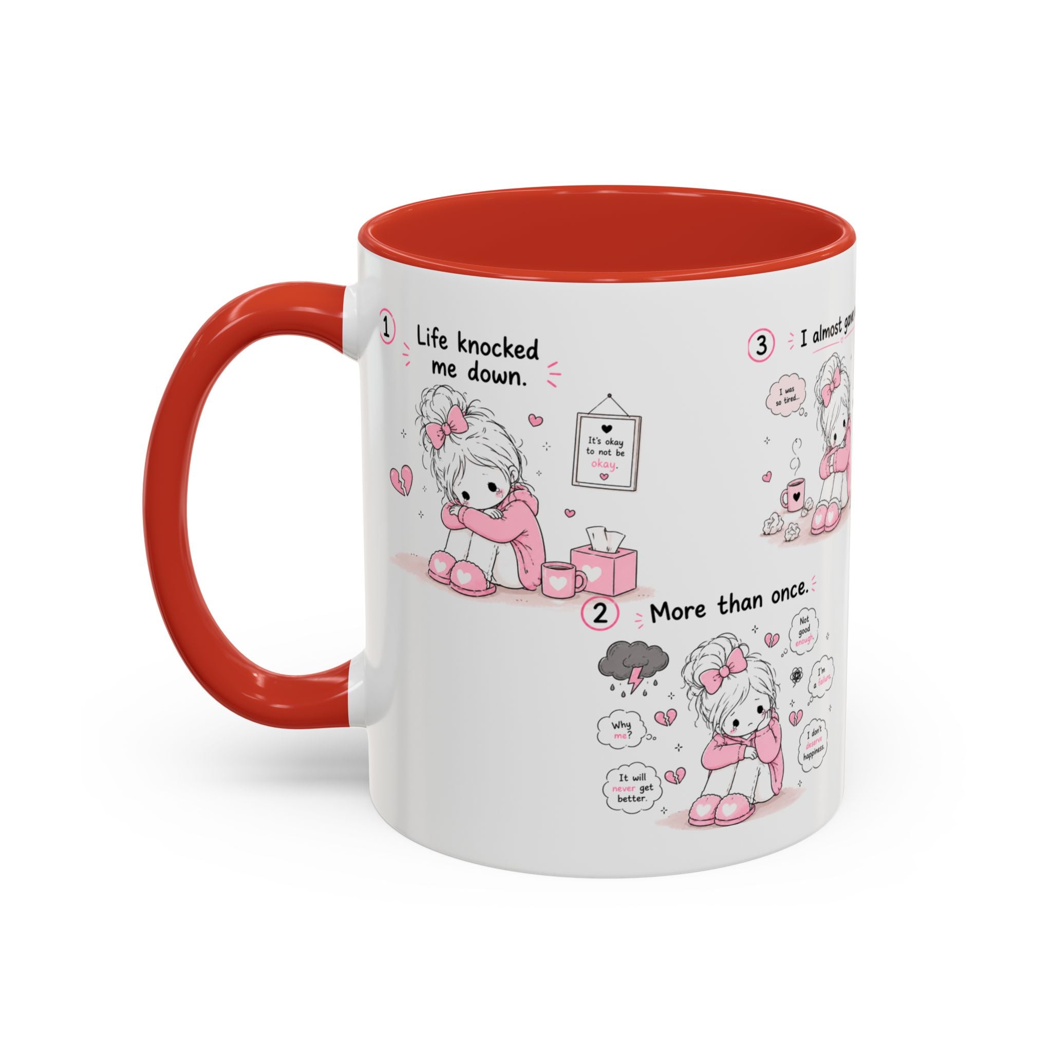She Rose Anyway Mug Self Love Healing Journey Coffee Cup Gift for Women