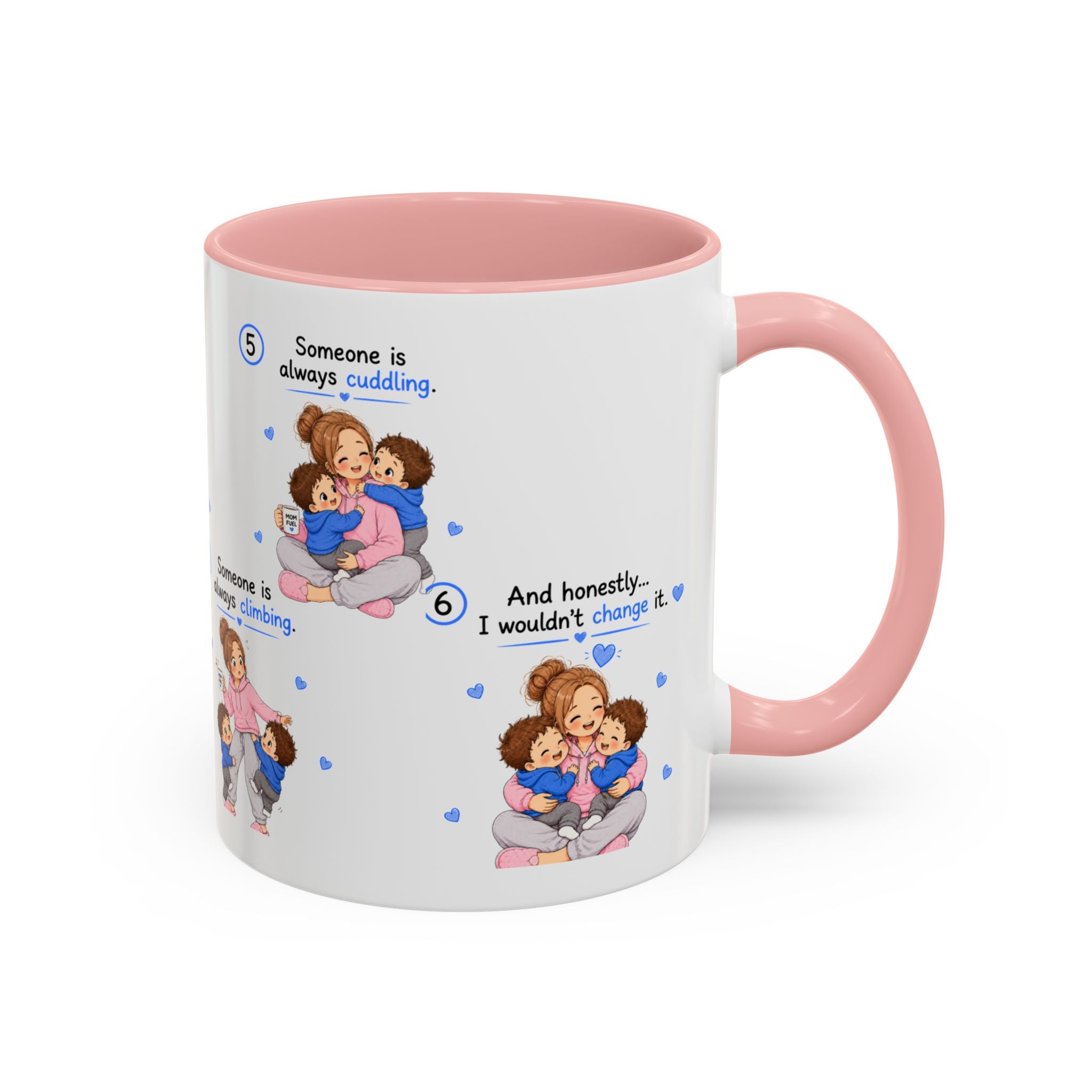 Twin Mom Coffee Mug Someone Is Always Cuddling Gift for Moms of Twins