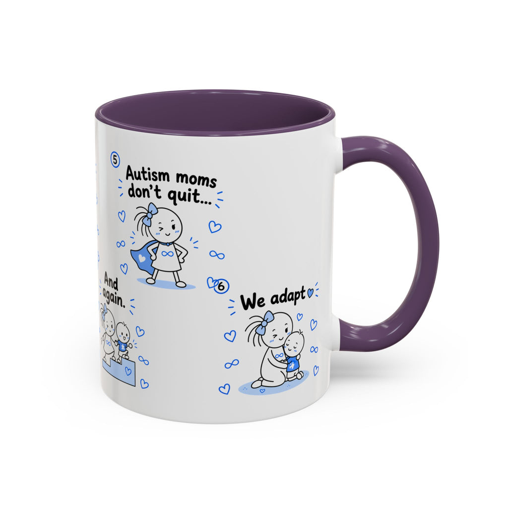 Autism Moms Dont Quit Mug Autism Mom Gift Special Needs Parent Coffee Cup