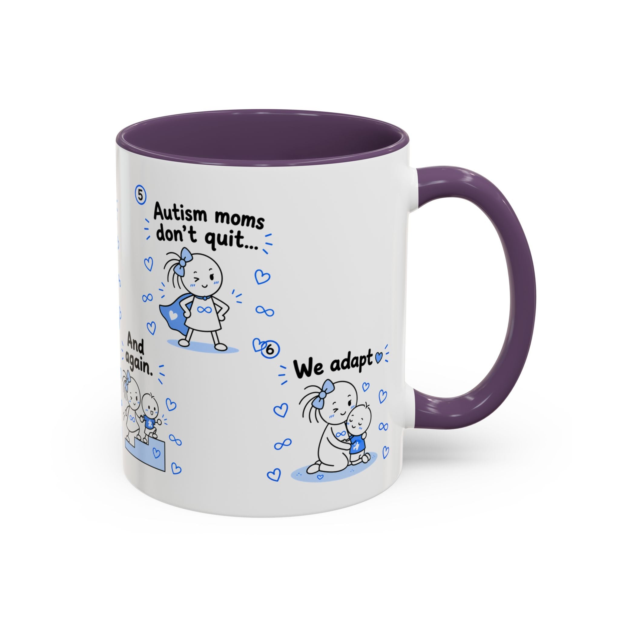 Autism Moms Dont Quit Mug Autism Mom Gift Special Needs Parent Coffee Cup
