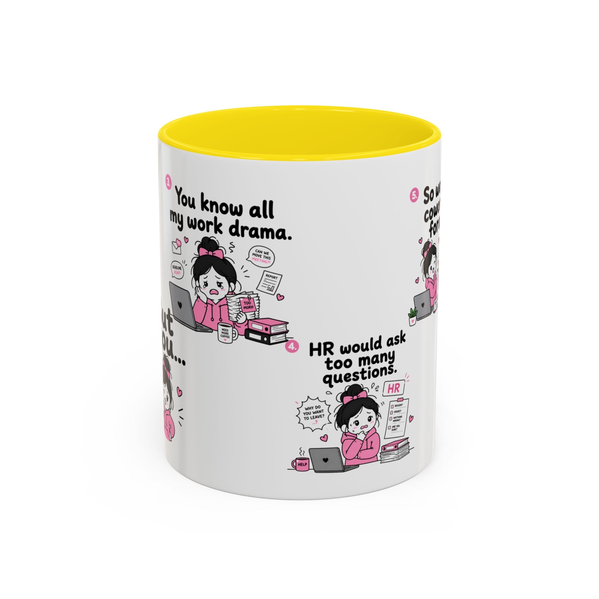 Work Bestie Mug Funny Coworker Gift Office Friendship Coffee Cup