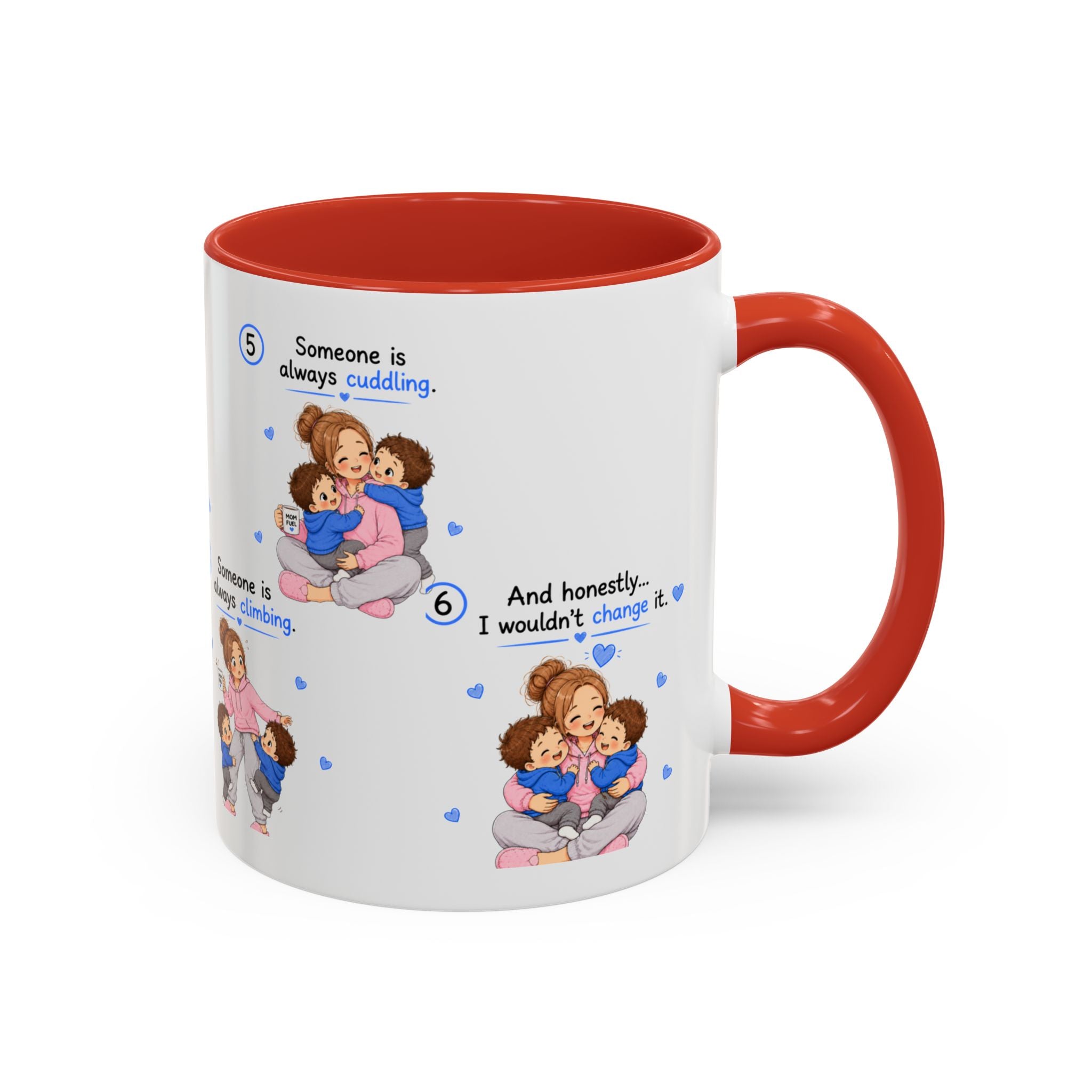 Twin Mom Coffee Mug Someone Is Always Cuddling Gift for Moms of Twins
